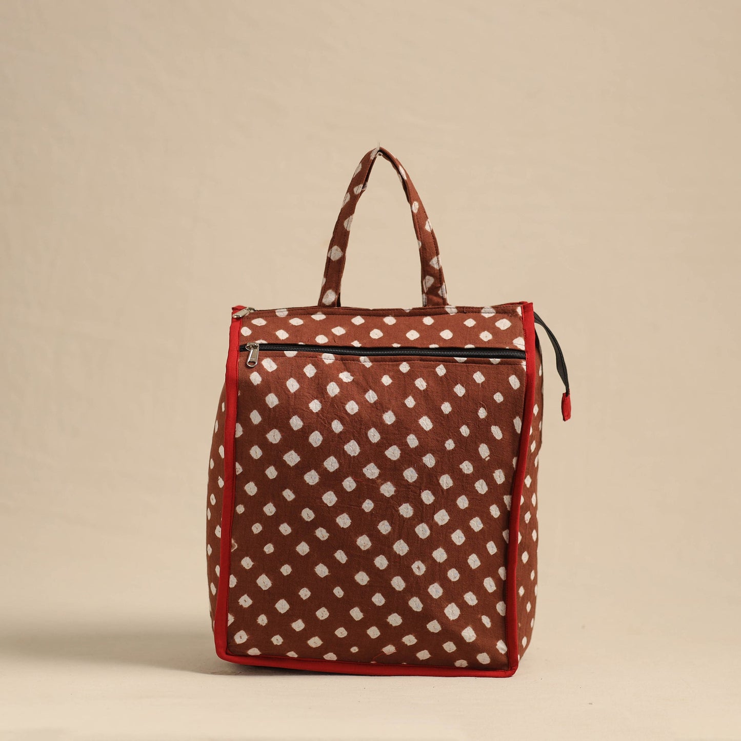 Brown Eco-Friendly Handmade Cotton Handbag for Women