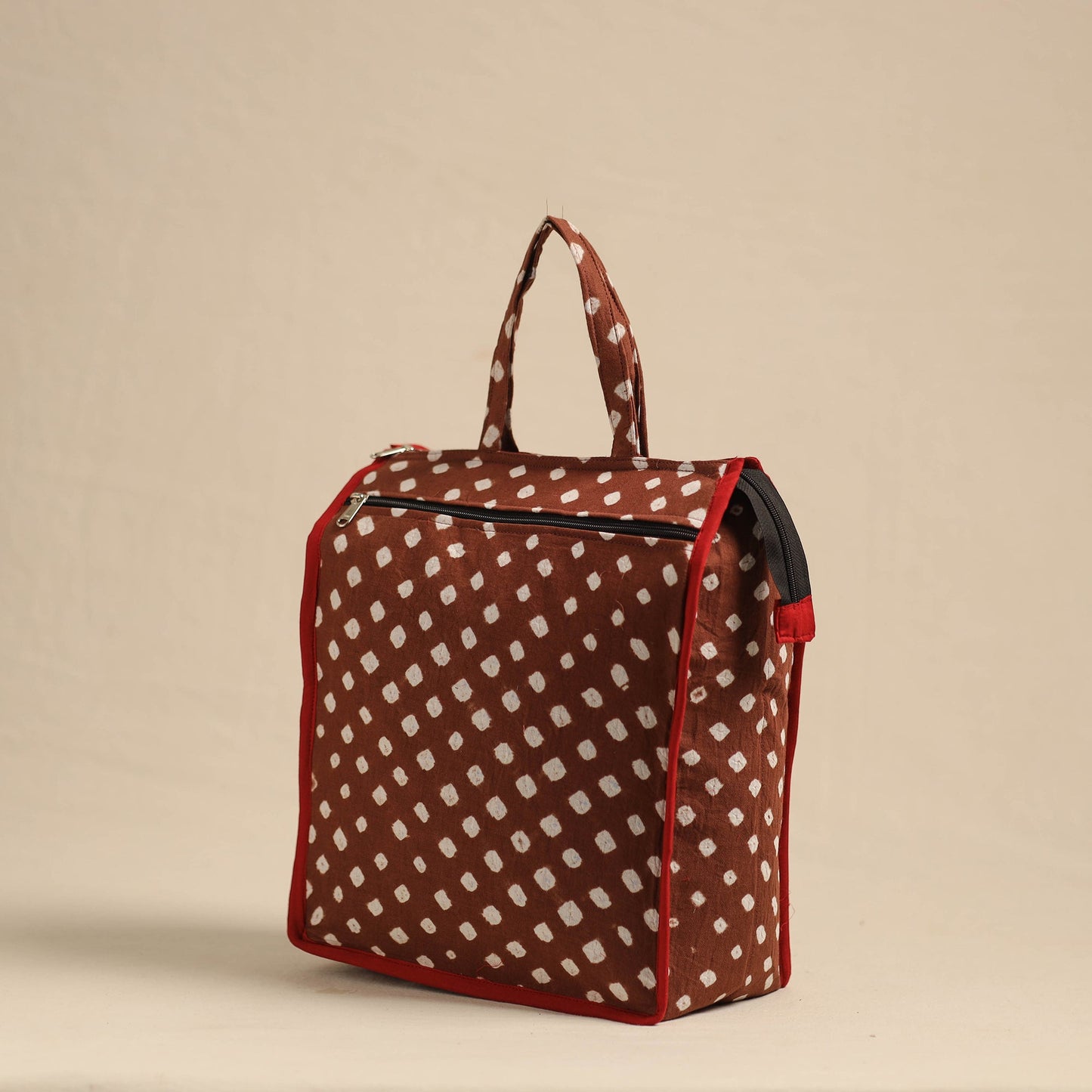 Brown Eco-Friendly Handmade Cotton Handbag for Women