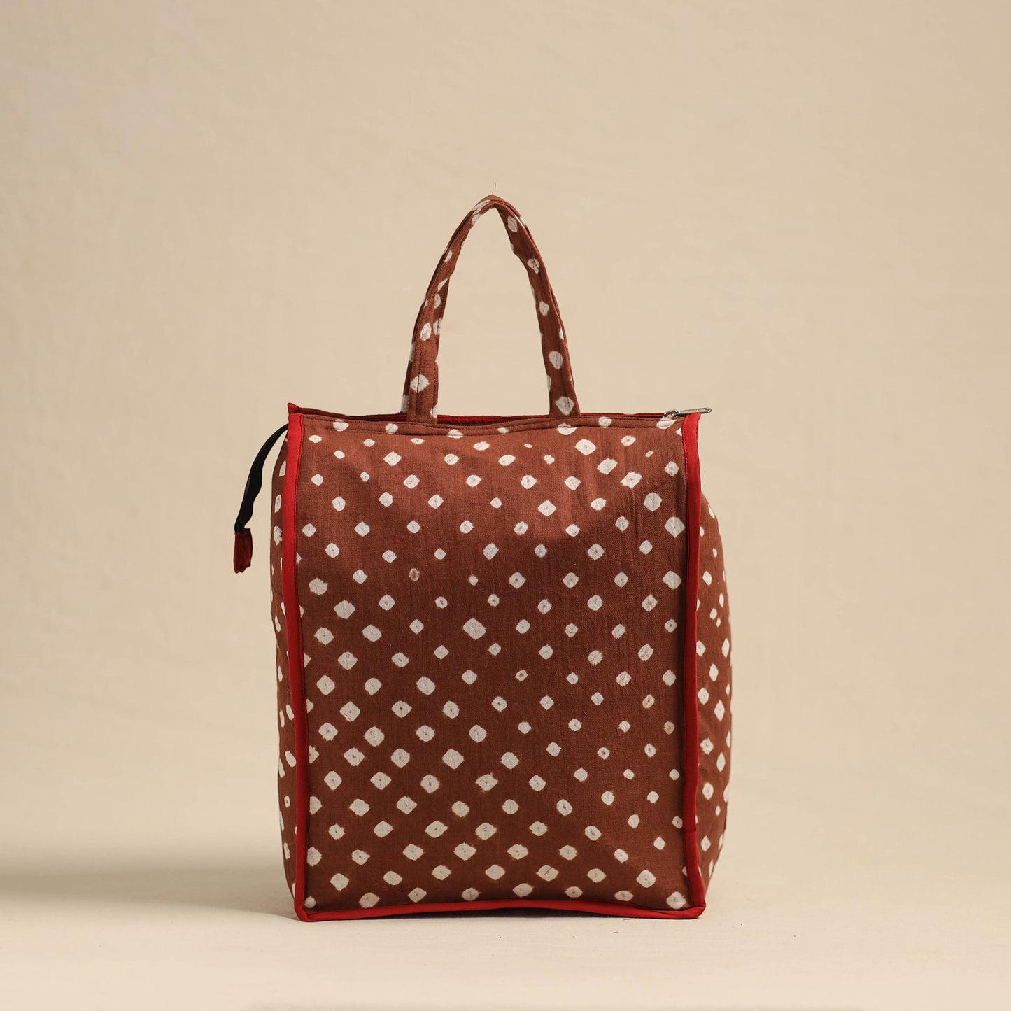 Brown Eco-Friendly Handmade Cotton Handbag for Women