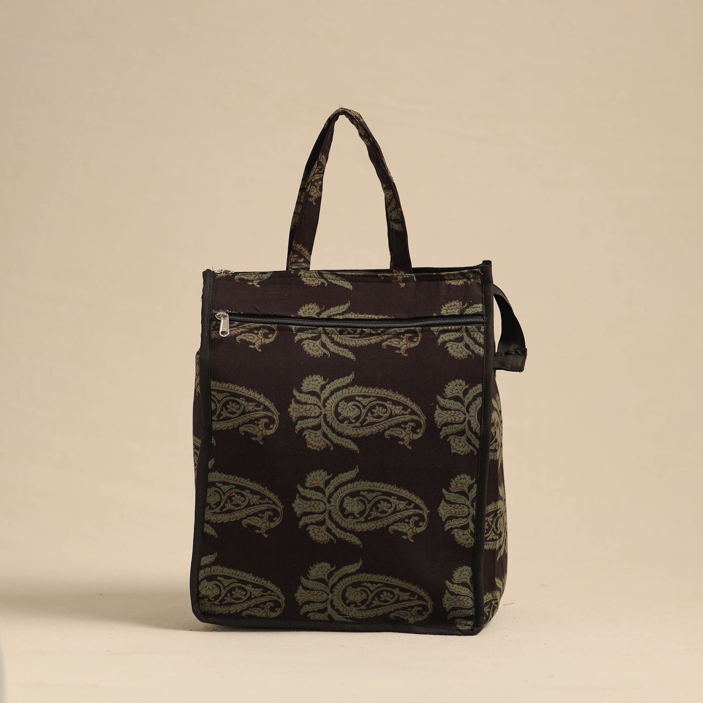 Brown Eco-Friendly Handmade Cotton Handbag for Women