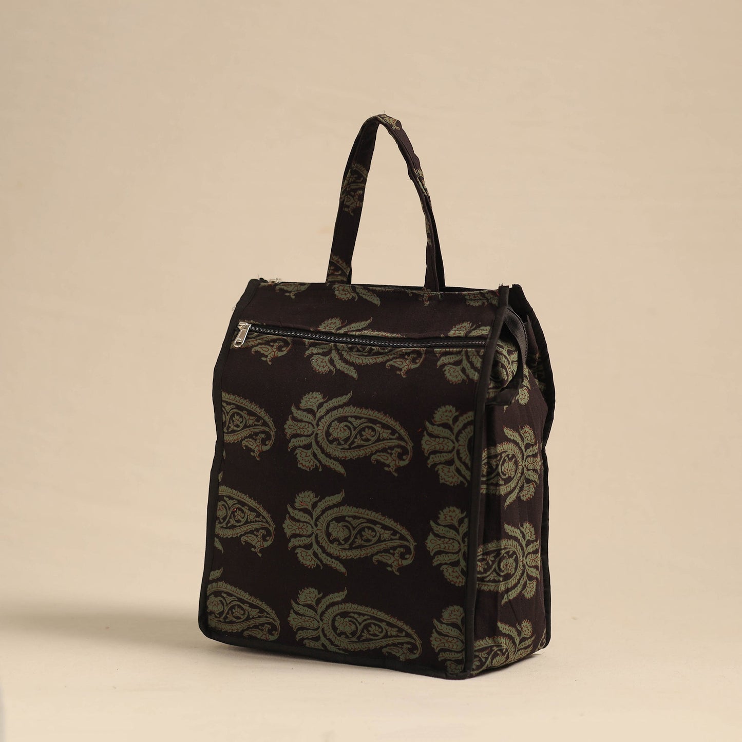 Brown Eco-Friendly Handmade Cotton Handbag for Women