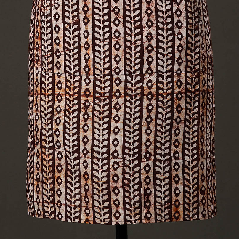 Hand Batik Printed Cotton Apron with Pocket