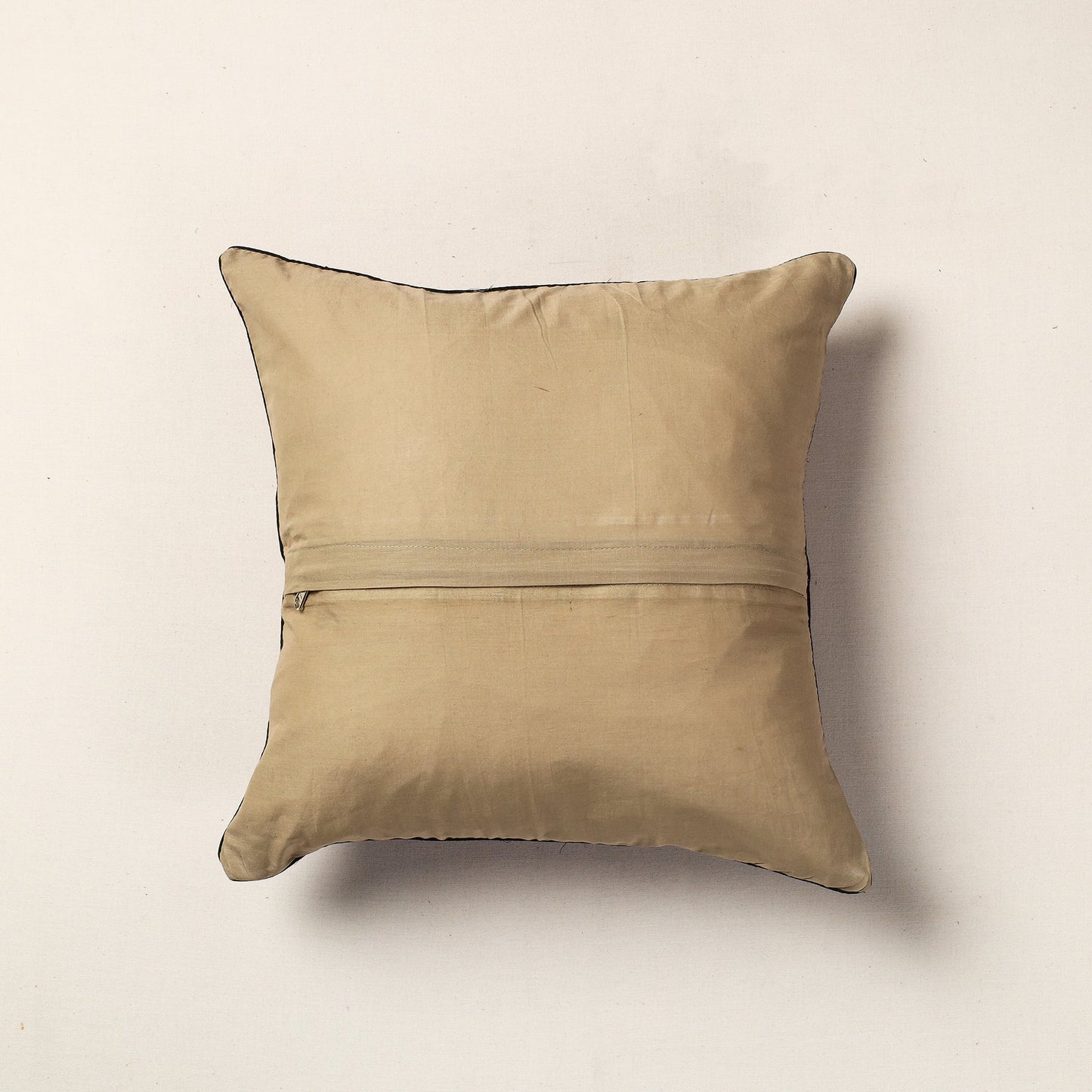 Brown Hand Batik Printed Cotton Cushion Cover