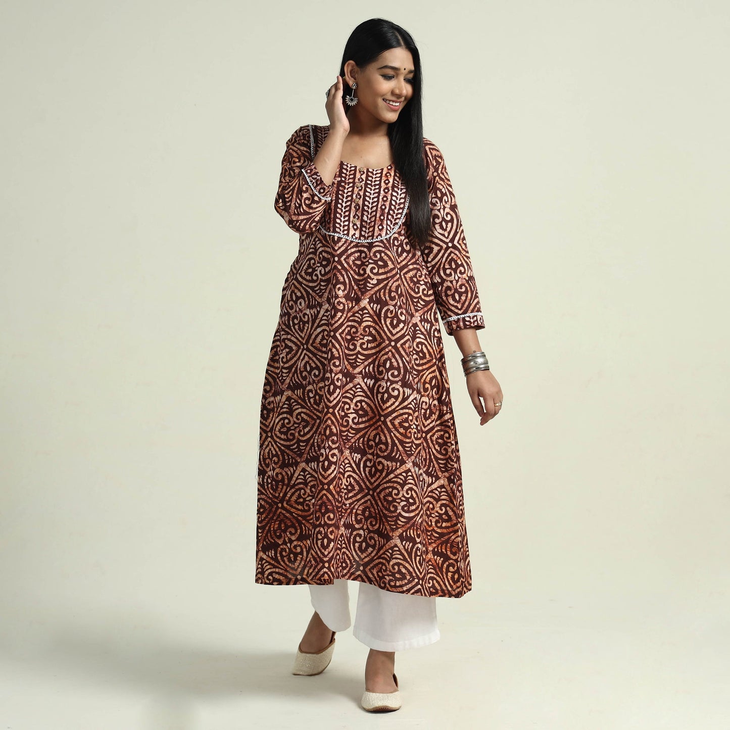 Batik Kurta with Palazzo Set