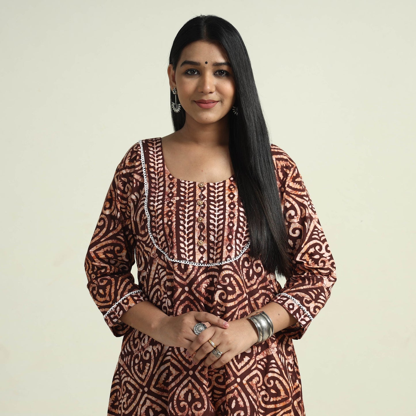 Batik Kurta with Palazzo Set