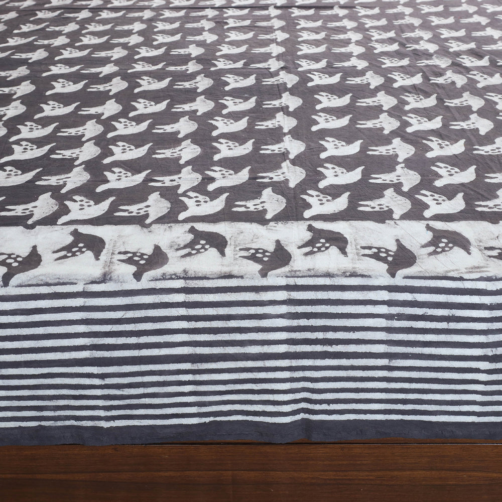 Block Art Print Cotton Double Bindaas Bed Sheet