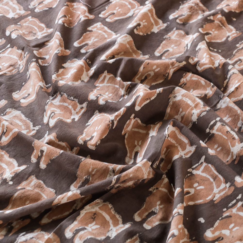 Block Art Print Cotton Single Bindaas Bed Sheet
