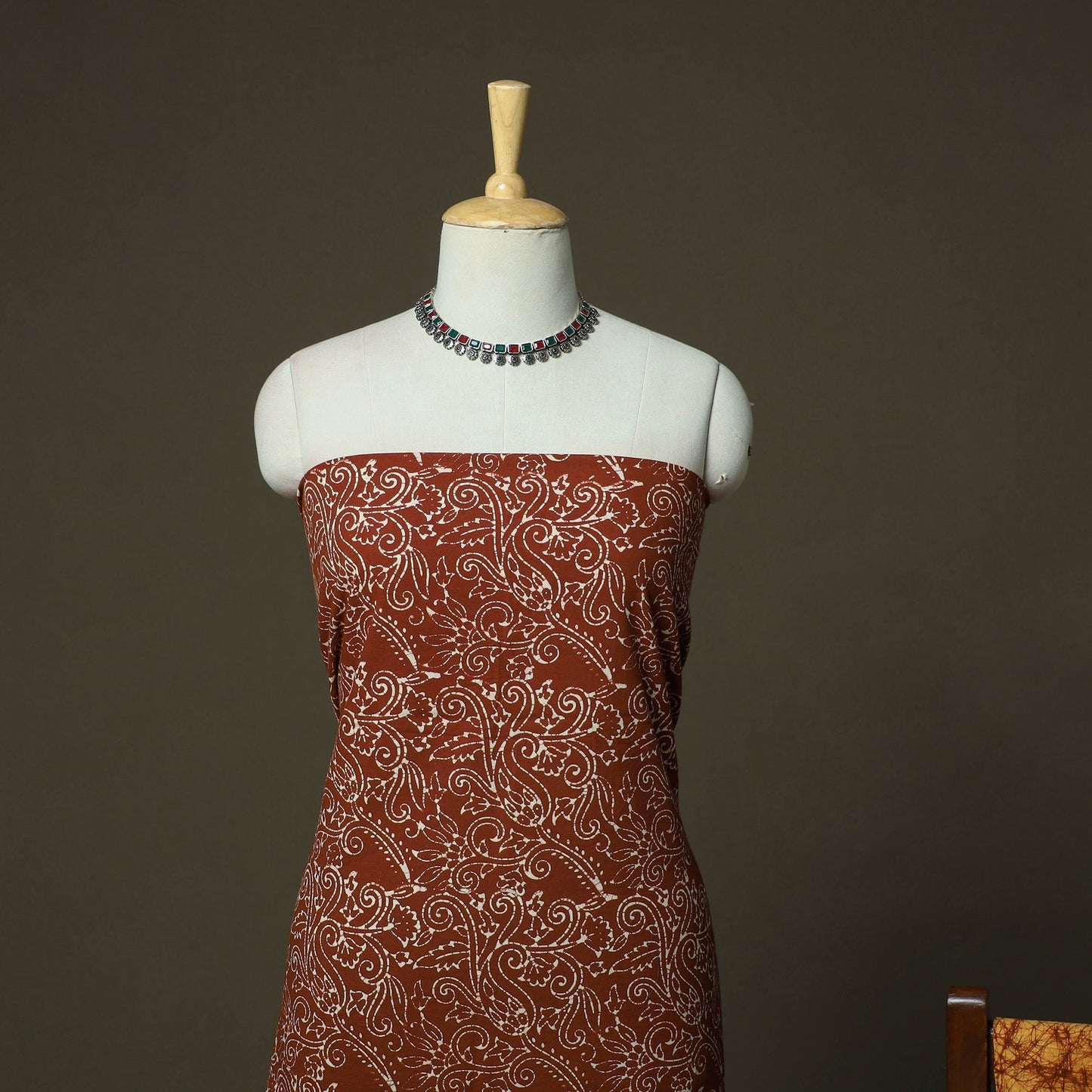 Hand batik cotton 3pc unstitched dress material 29