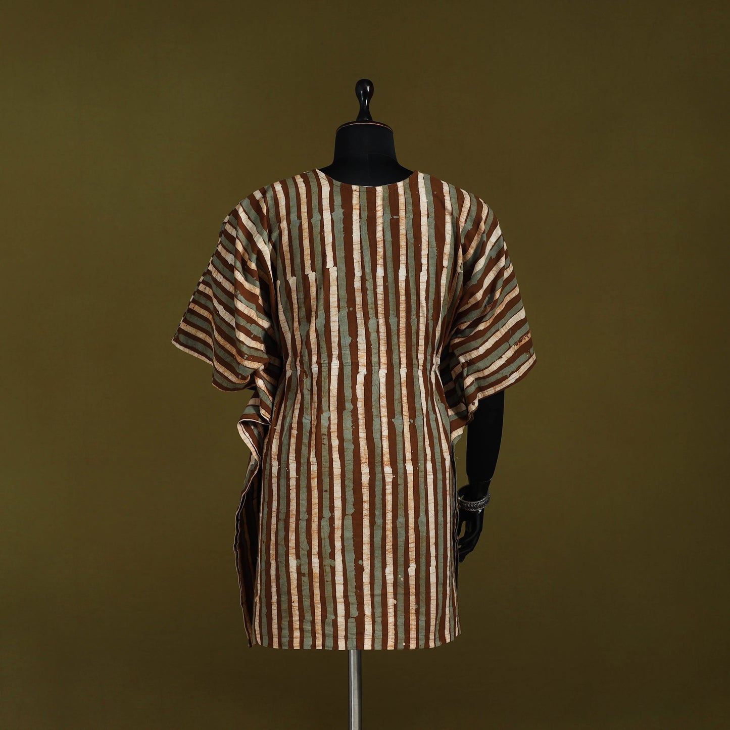 Hand batik cotton medium kaftan 60 - handcrafted