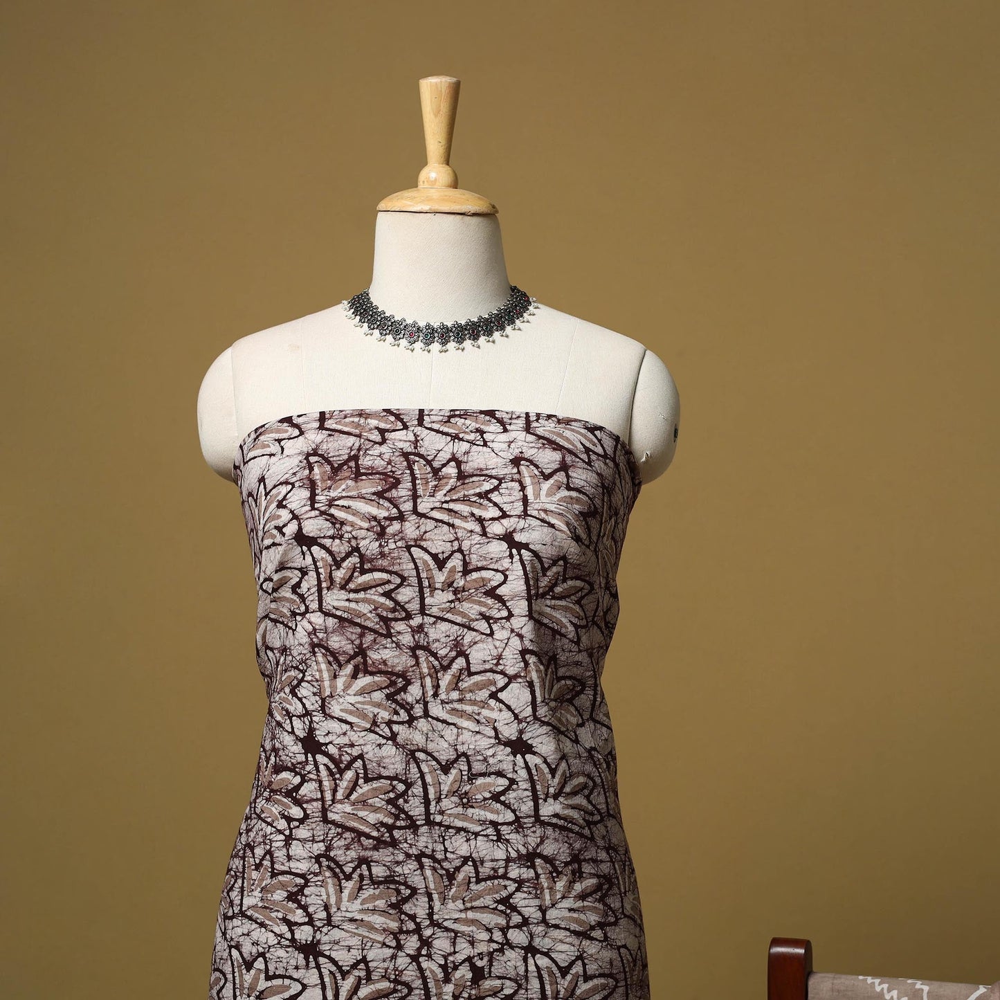 Hand kutch batik cotton 3pc unstitched dress material 35