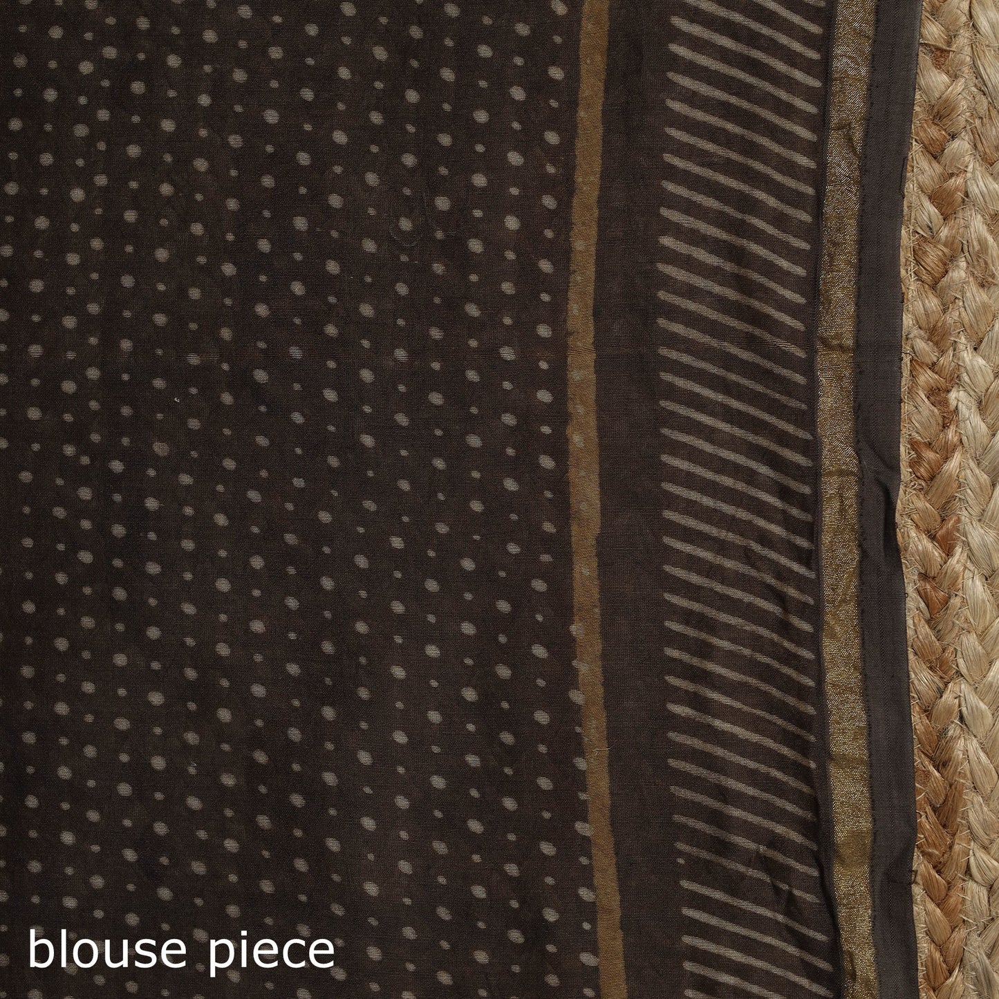 Hand block print natural dyed chanderi silk akola saree 21