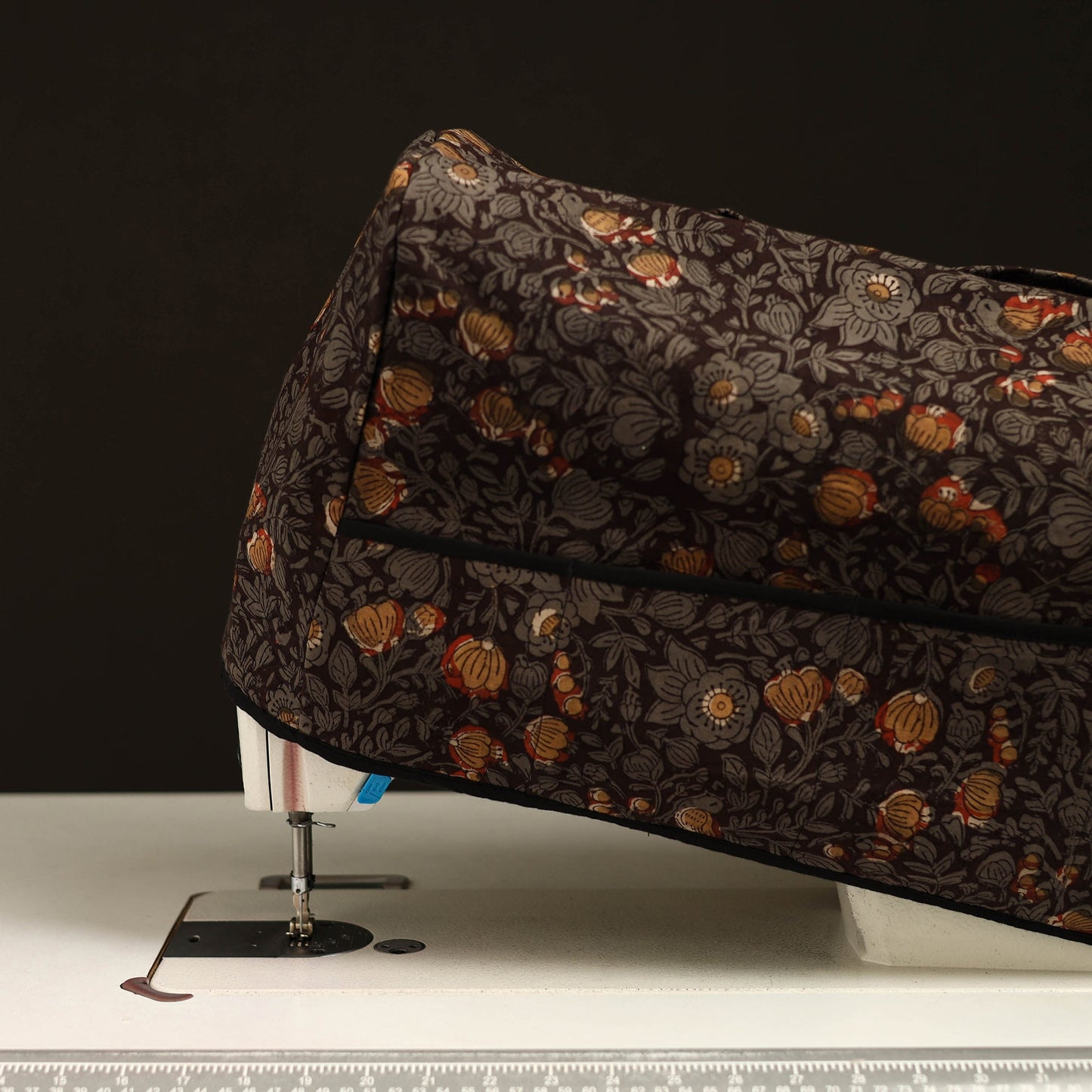 Brown Handcrafted Cotton Sewing Machine Cover