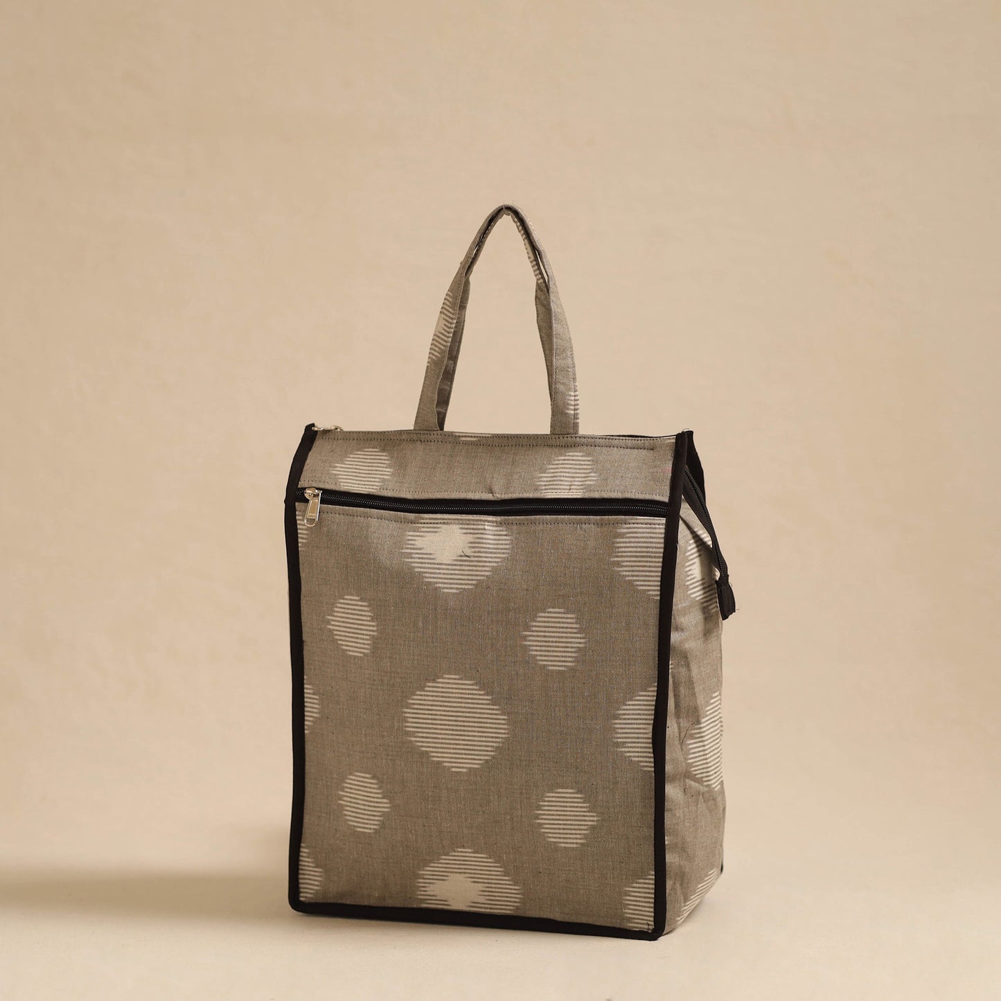 Brown Handcrafted Cotton Shopping Hand Bag