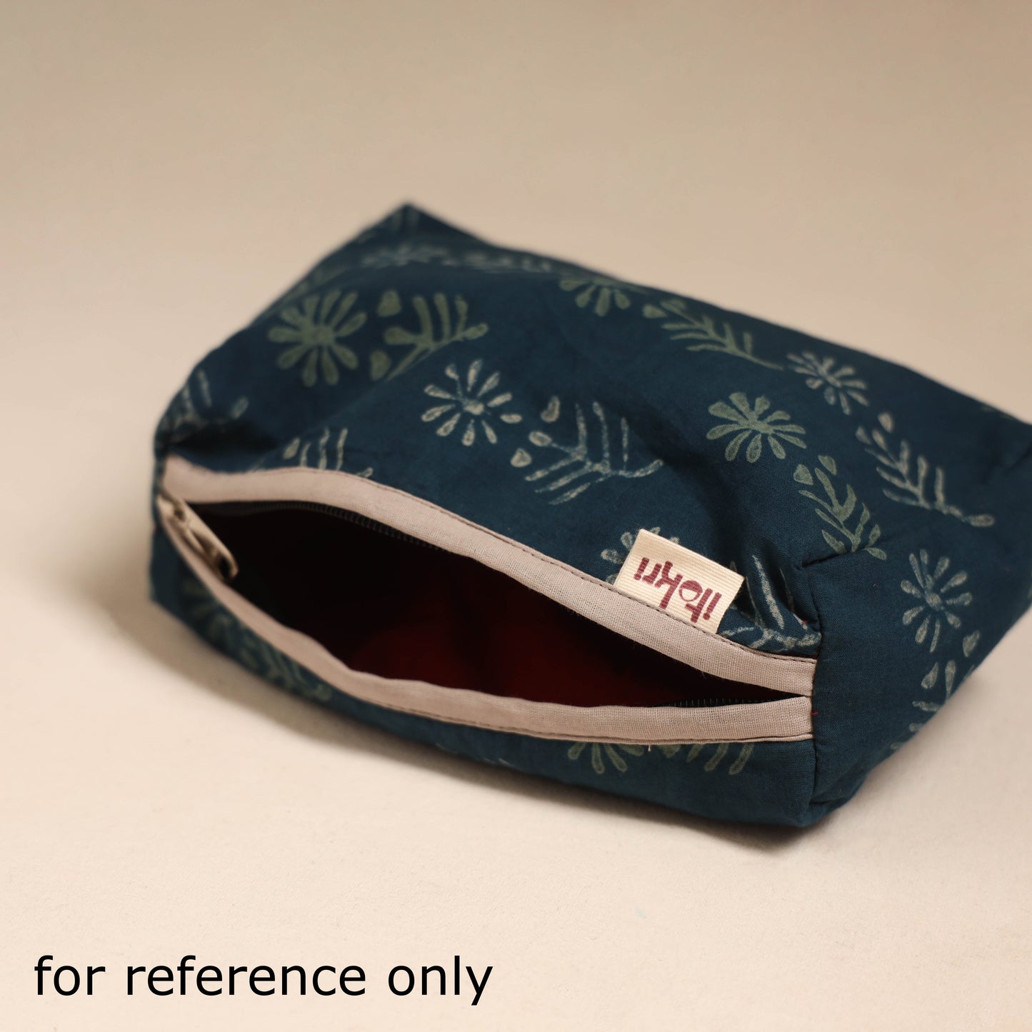 Brown - handcrafted fabric toiletry pouch 09