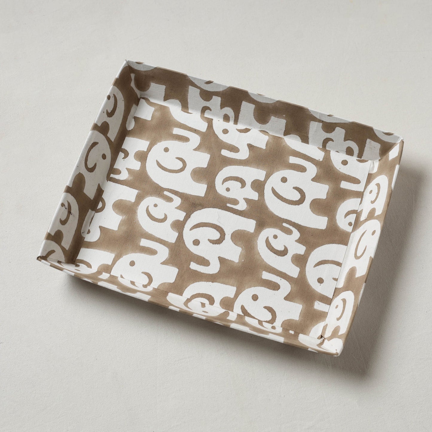 Brown - handcrafted fabric valet tray (12 x 10 in) 26