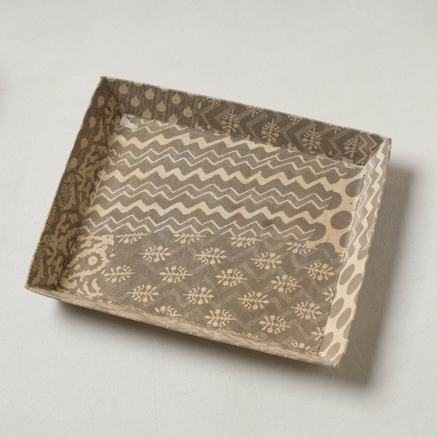 Brown - handcrafted fabric valet tray (12 x 10 in) 35