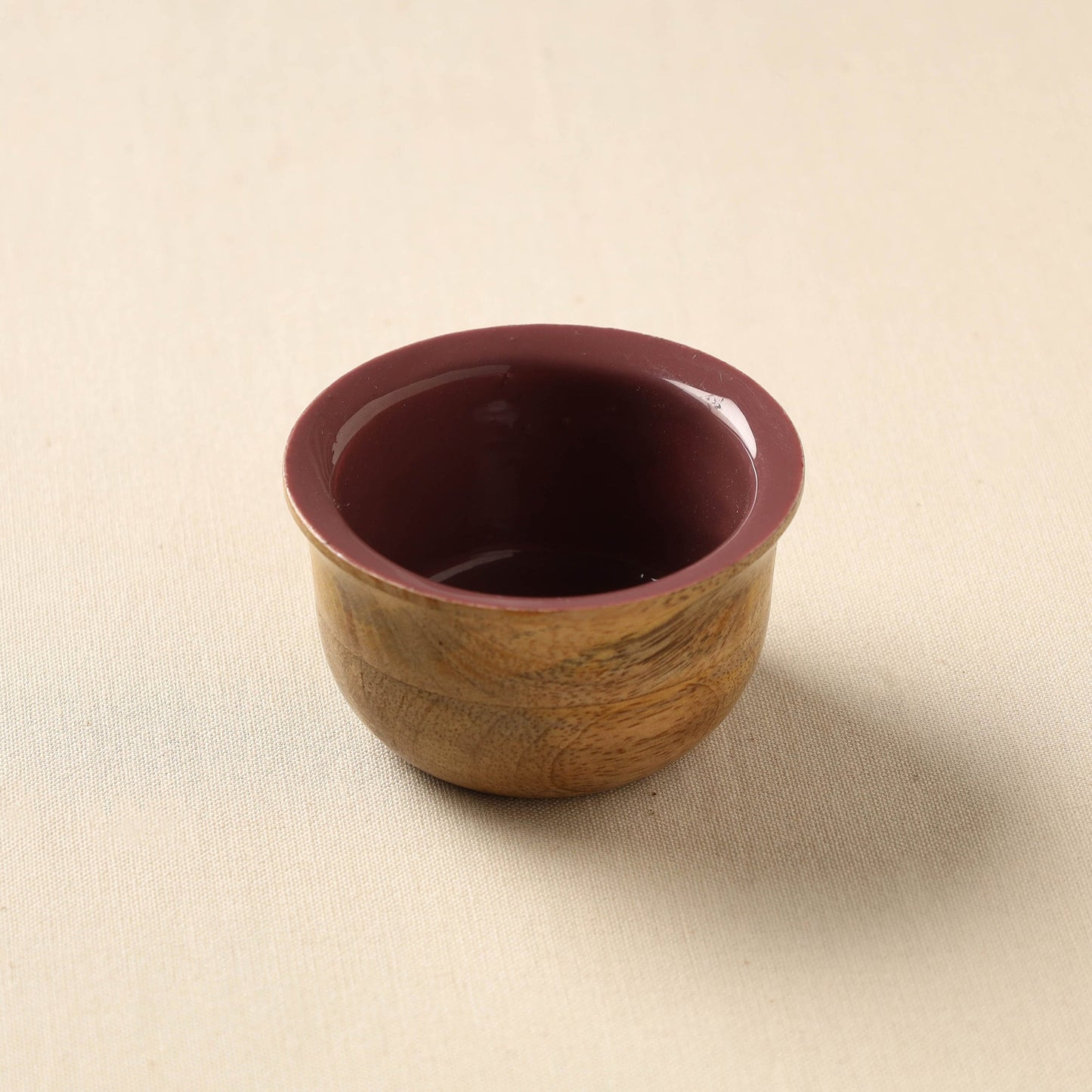 Brown Handcrafted Mango Wooden Bowl