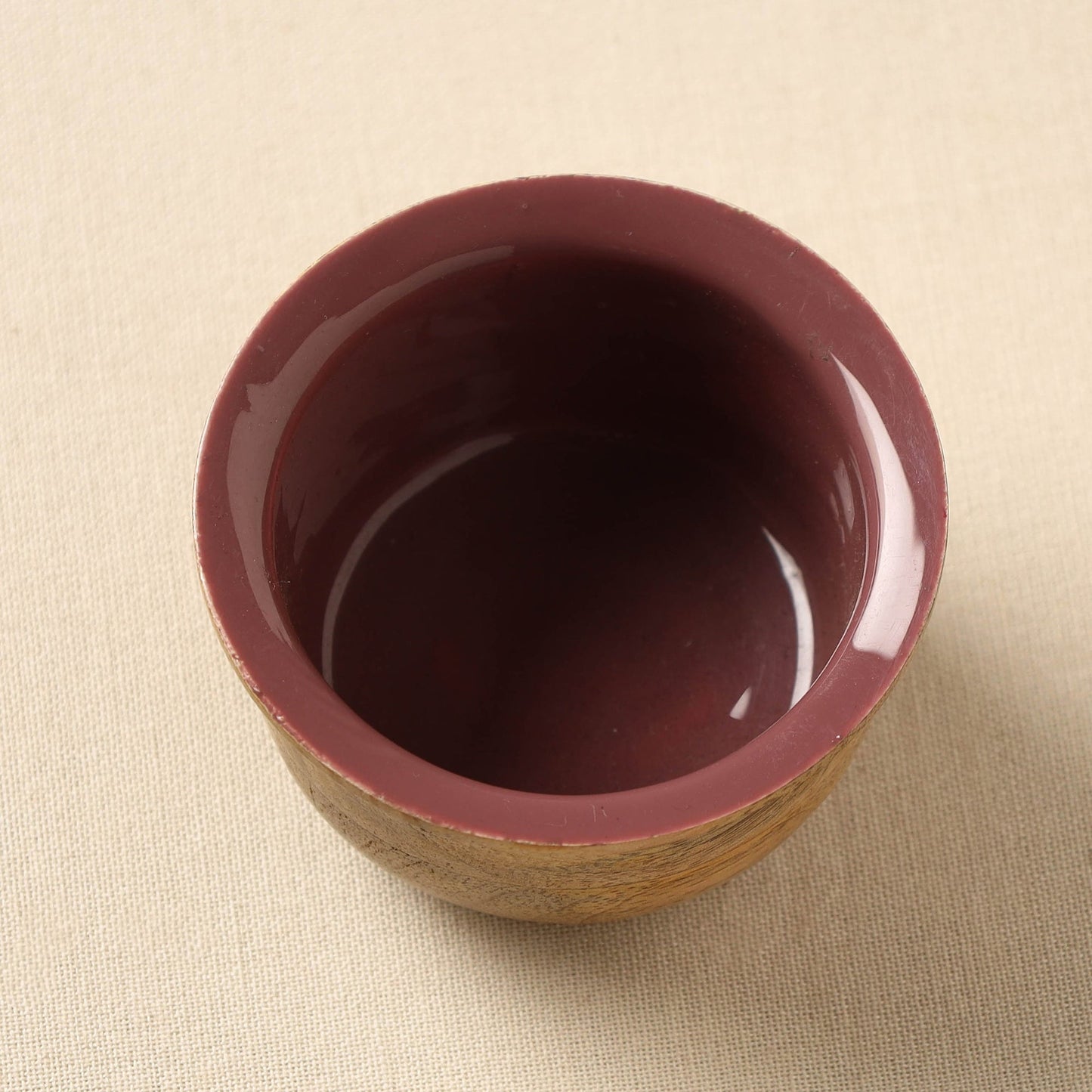 Brown Handcrafted Mango Wooden Bowl