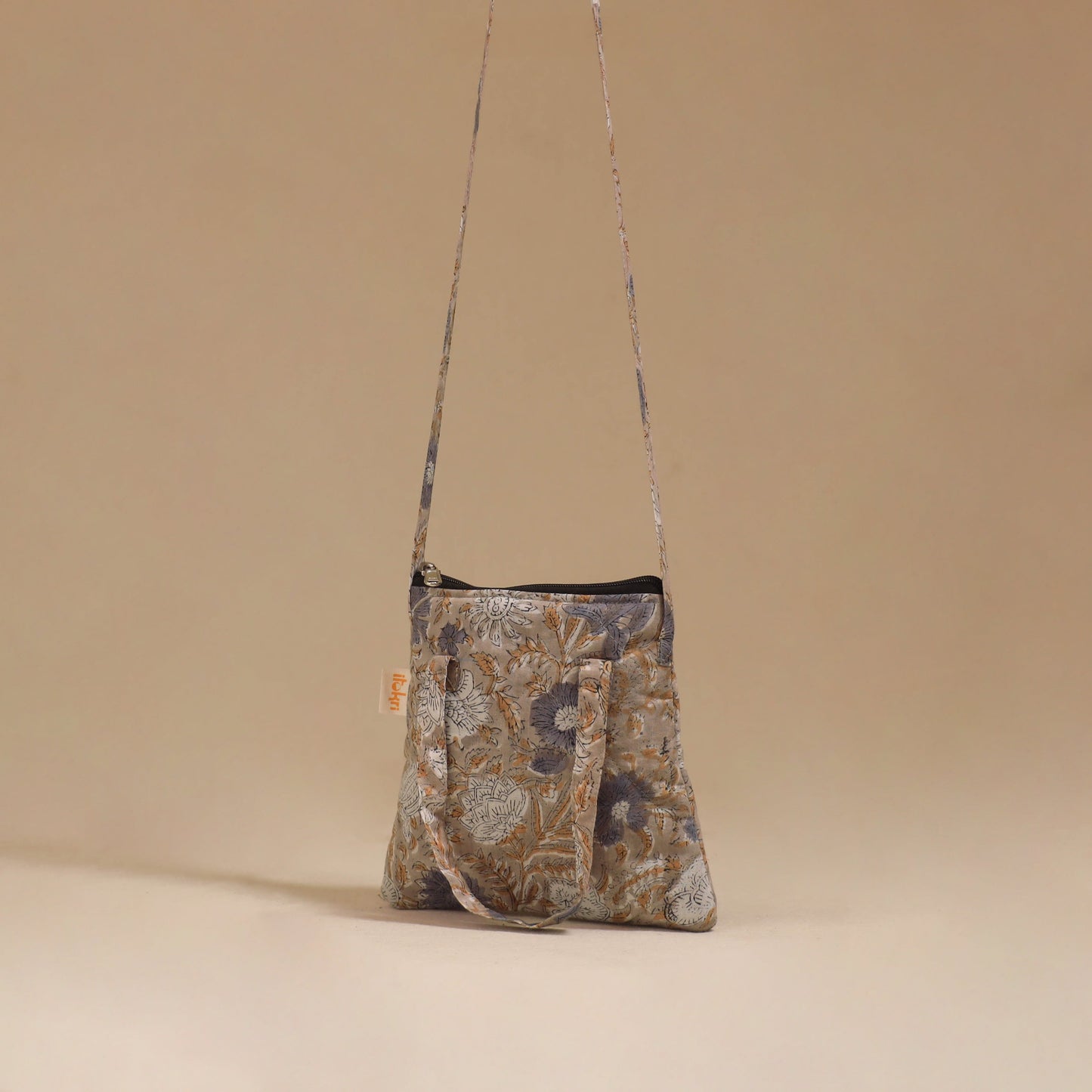 Handcrafted quilted sling bag 10