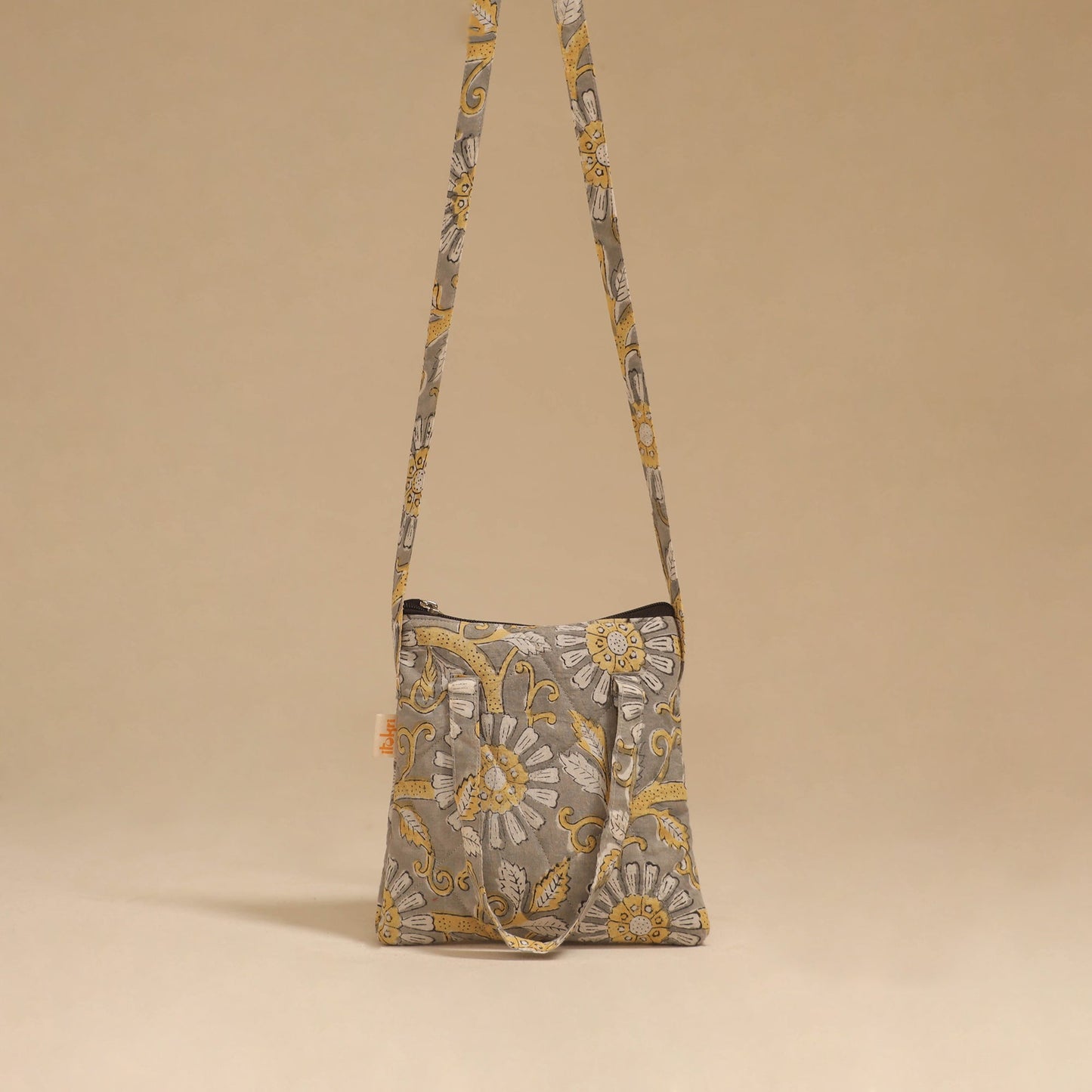 Handcrafted quilted sling bag 28