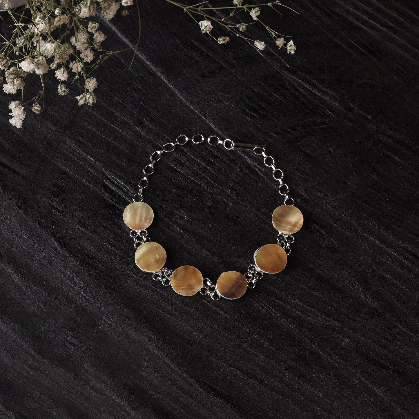 Brown - handcrafted seashell bracelet (adjustable) 31