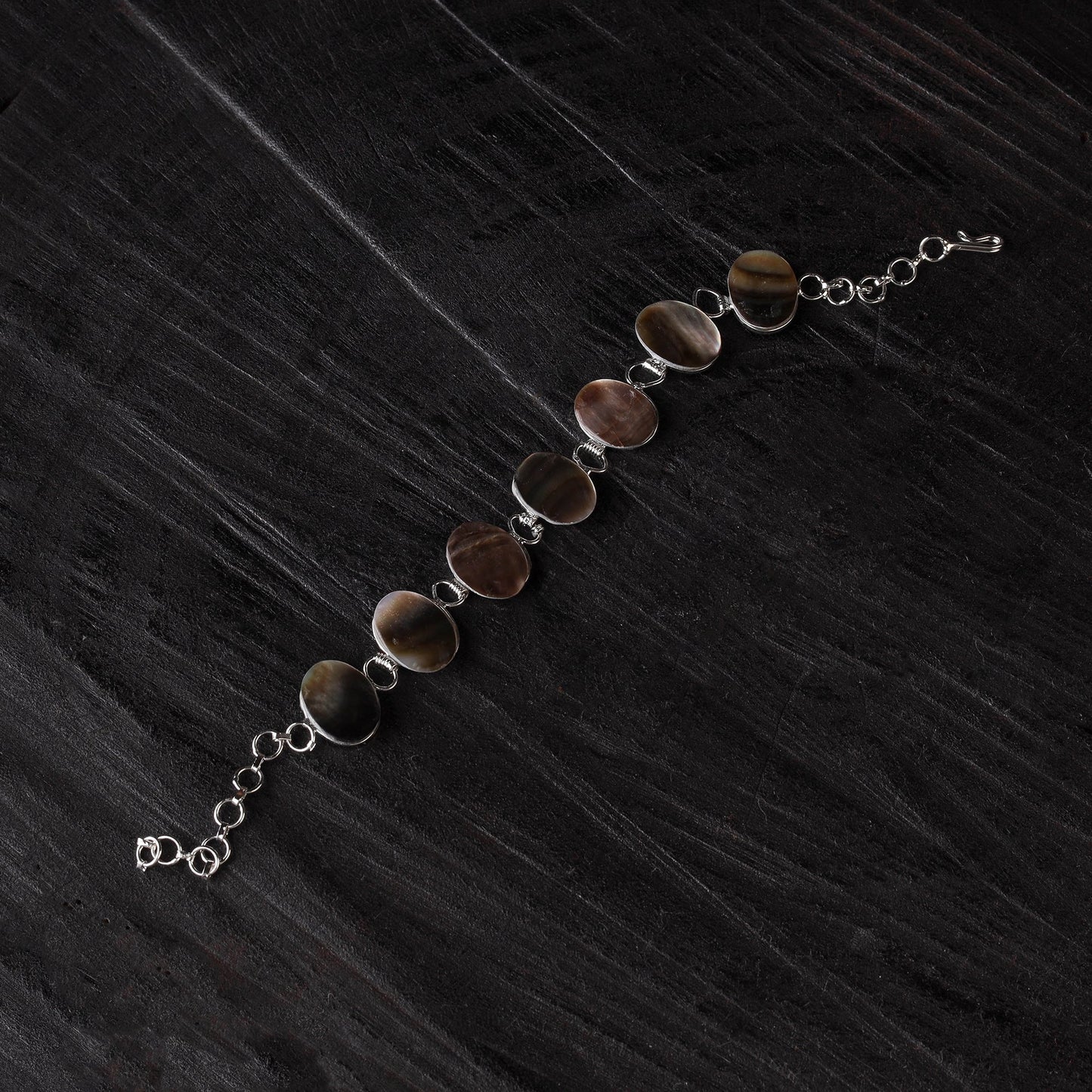 Brown - handcrafted seashell bracelet (adjustable) 34