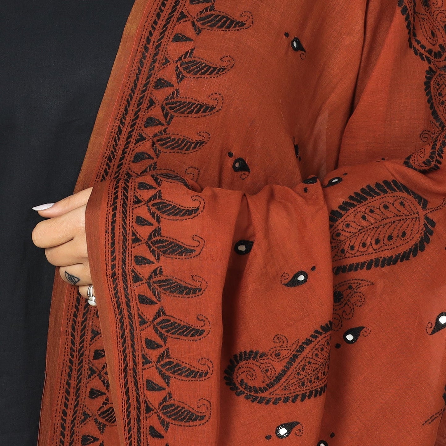 Kantha Embroidery Dupatta