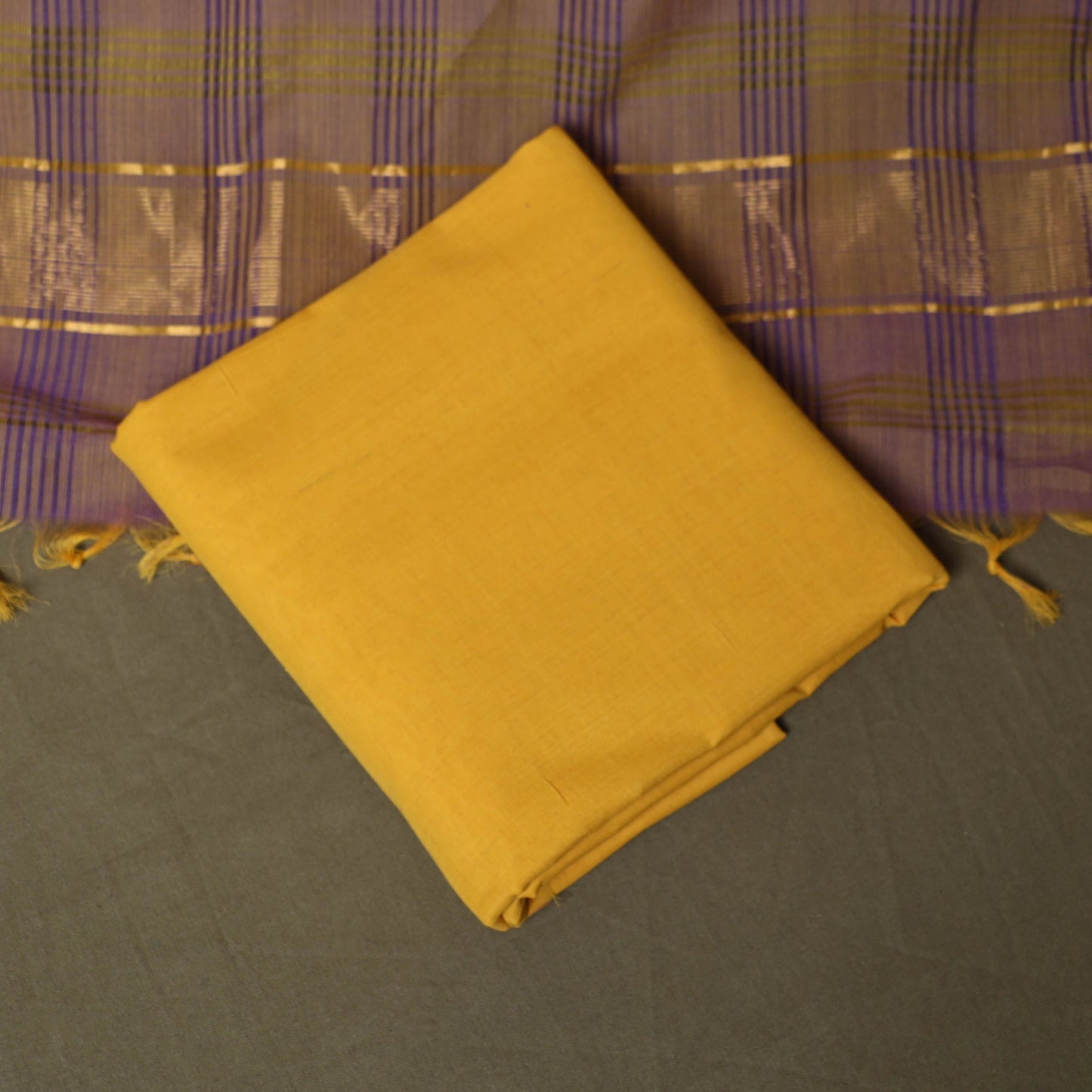 Handloom cotton mangalagiri 3pc unstitched dress material