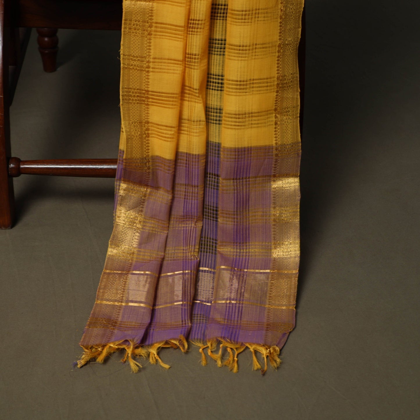 Handloom cotton mangalagiri 3pc unstitched dress material