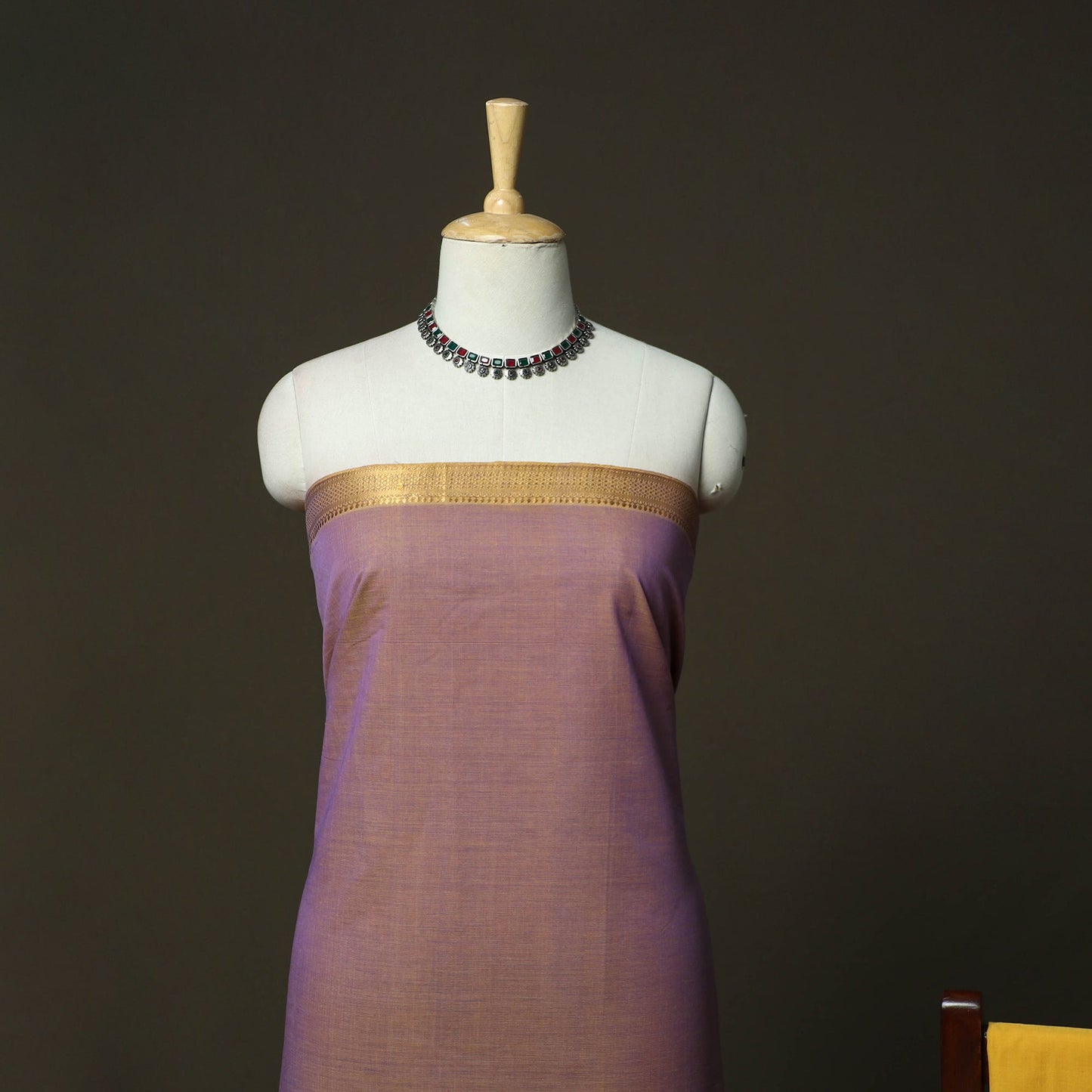 Handloom cotton mangalagiri 3pc unstitched dress material