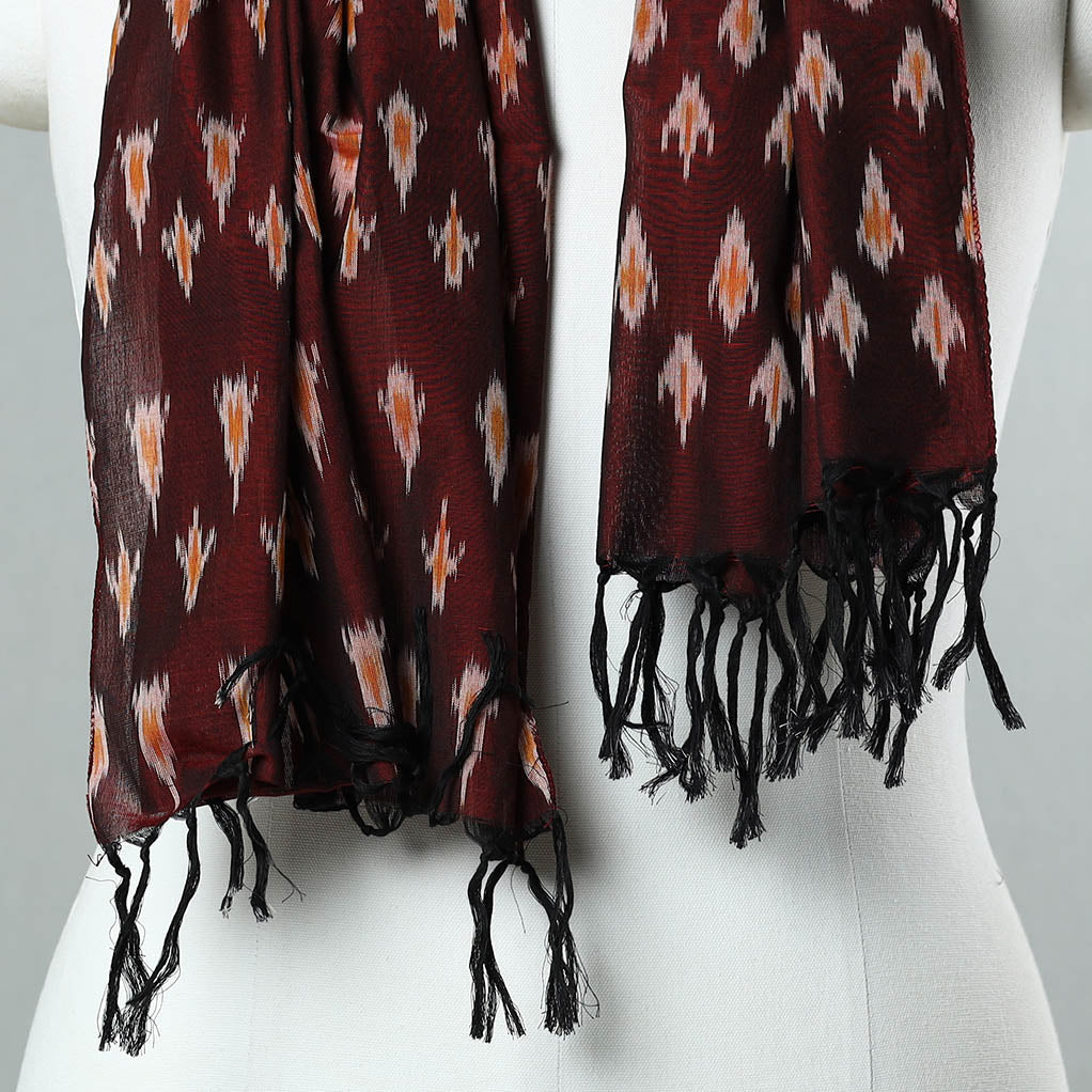 Buy Handloom Mercerized Cotton Pochampally Ikat Stole