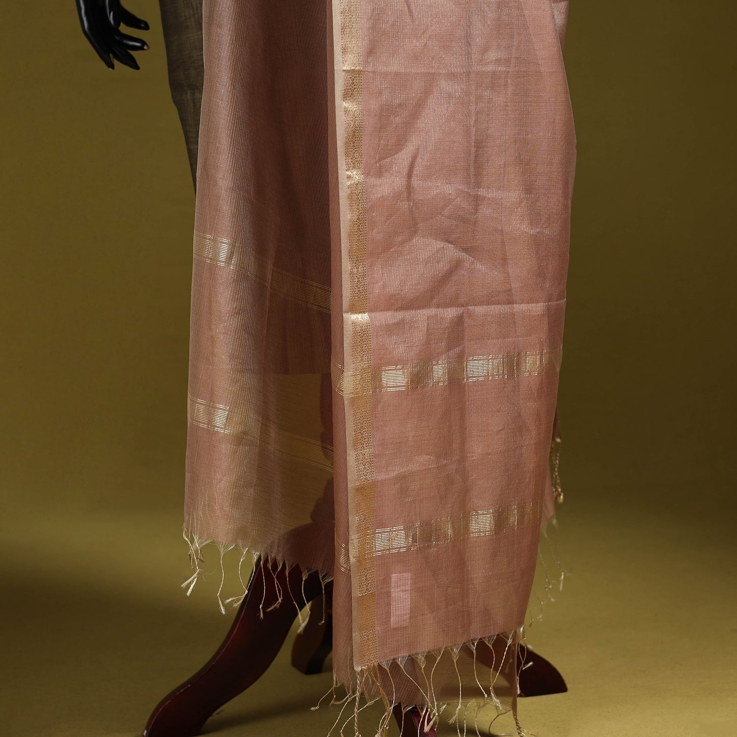 Handloom silk cotton zari work maheshwari dupatta 34