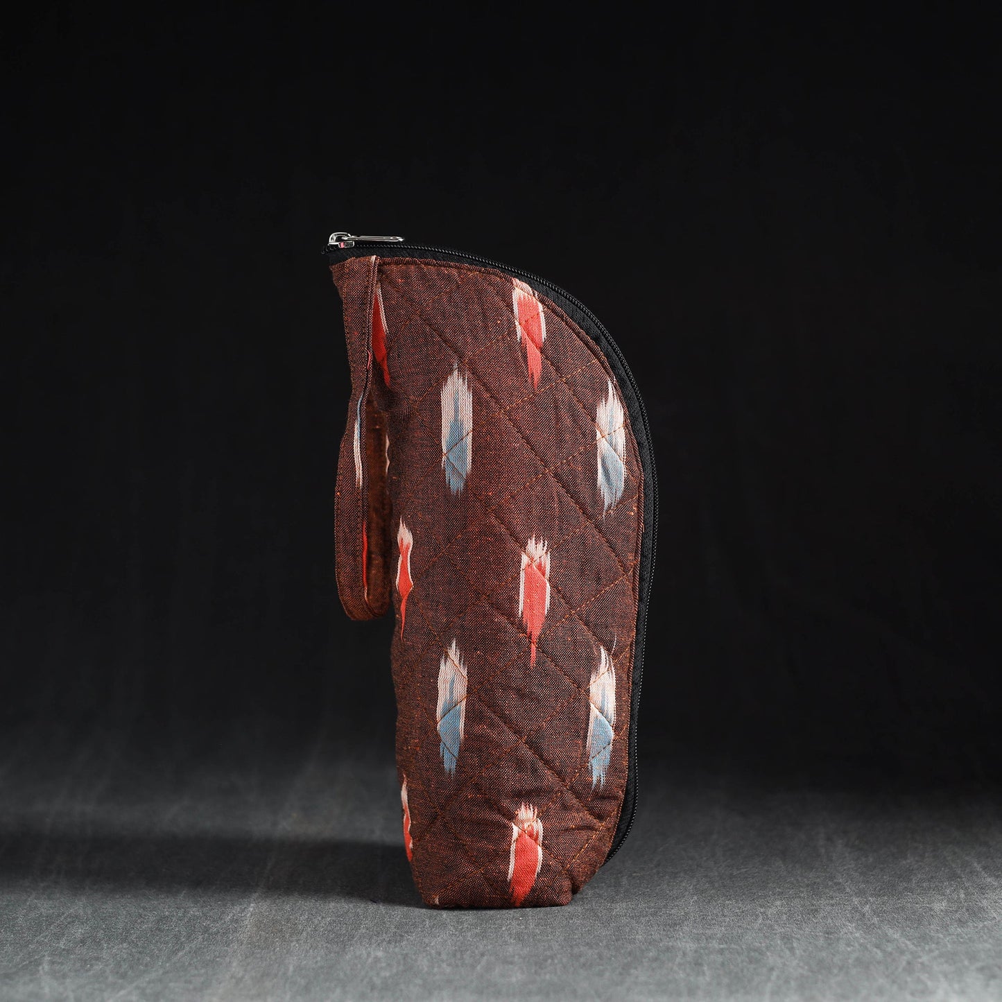 Brown Handmade Cotton 1L Water Bottle Cover