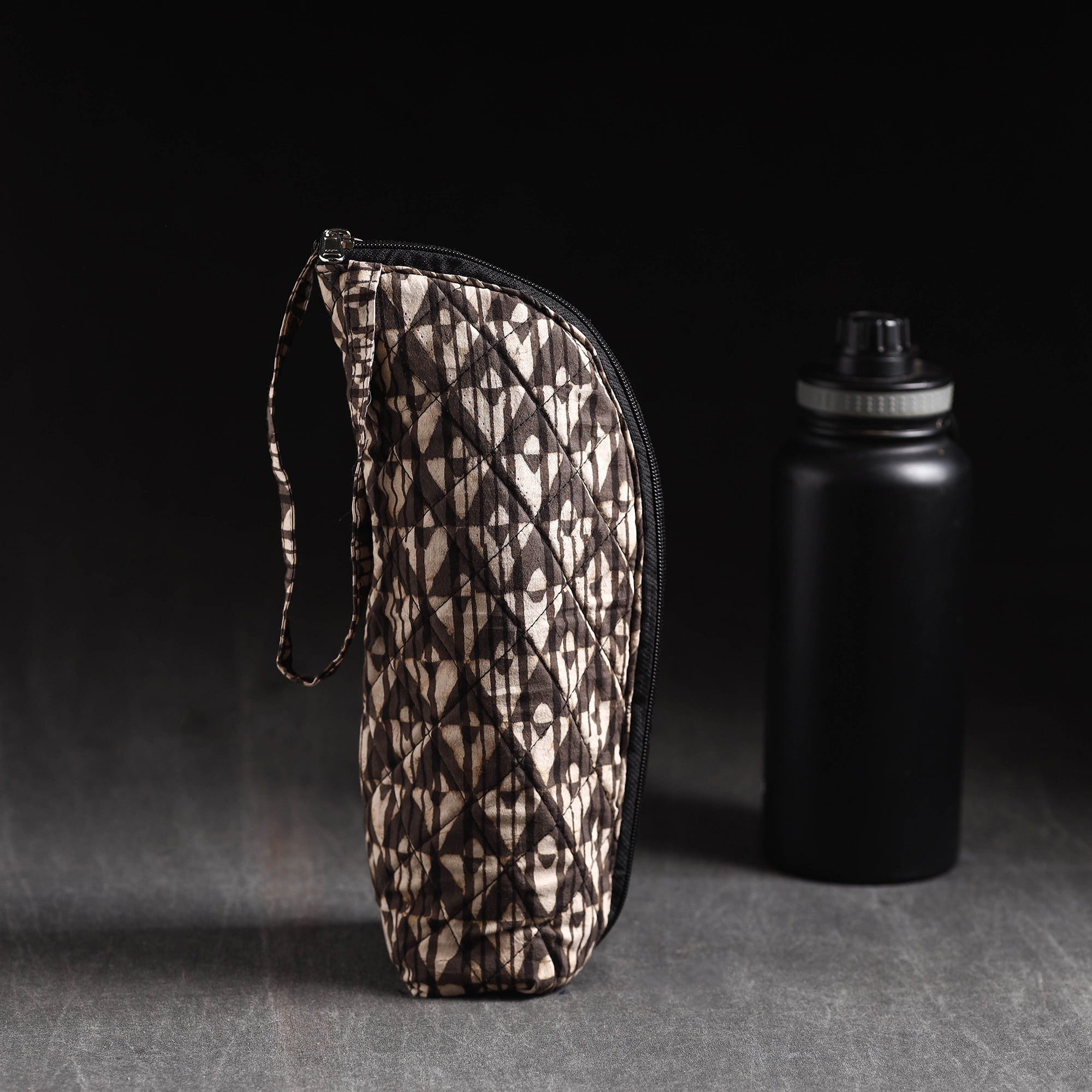 Green - Handmade Cotton 1L Water Bottle Cover 07 main image 0