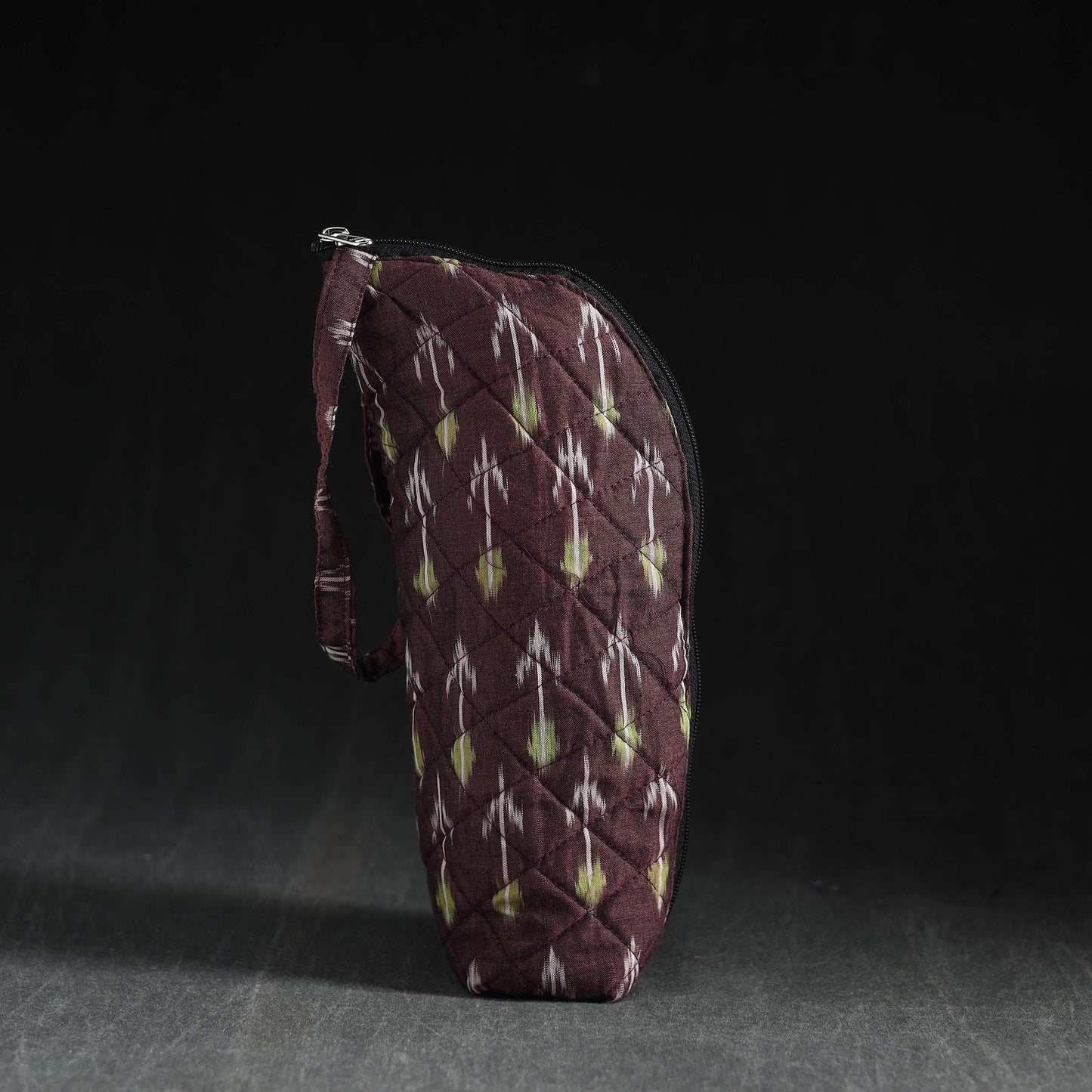 Brown Handmade Cotton 1L Water Bottle Cover