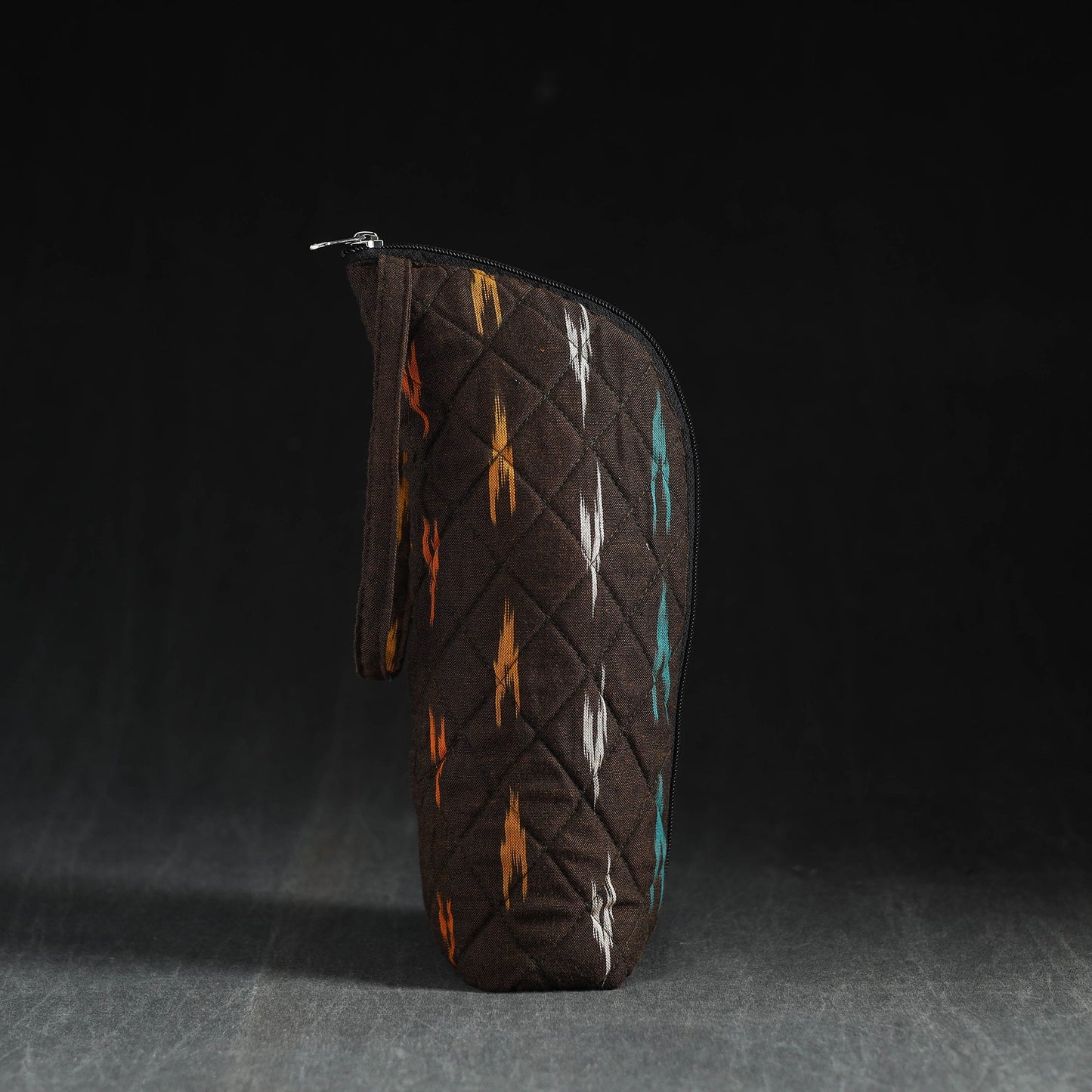 Brown Handmade Cotton 1L Water Bottle Cover