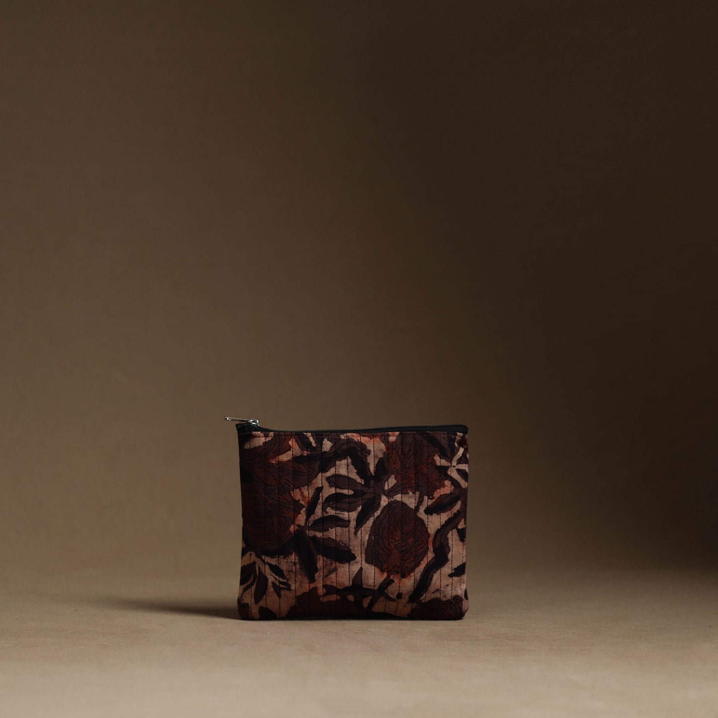 Brown - handmade cotton multipurpose utility pouches (set