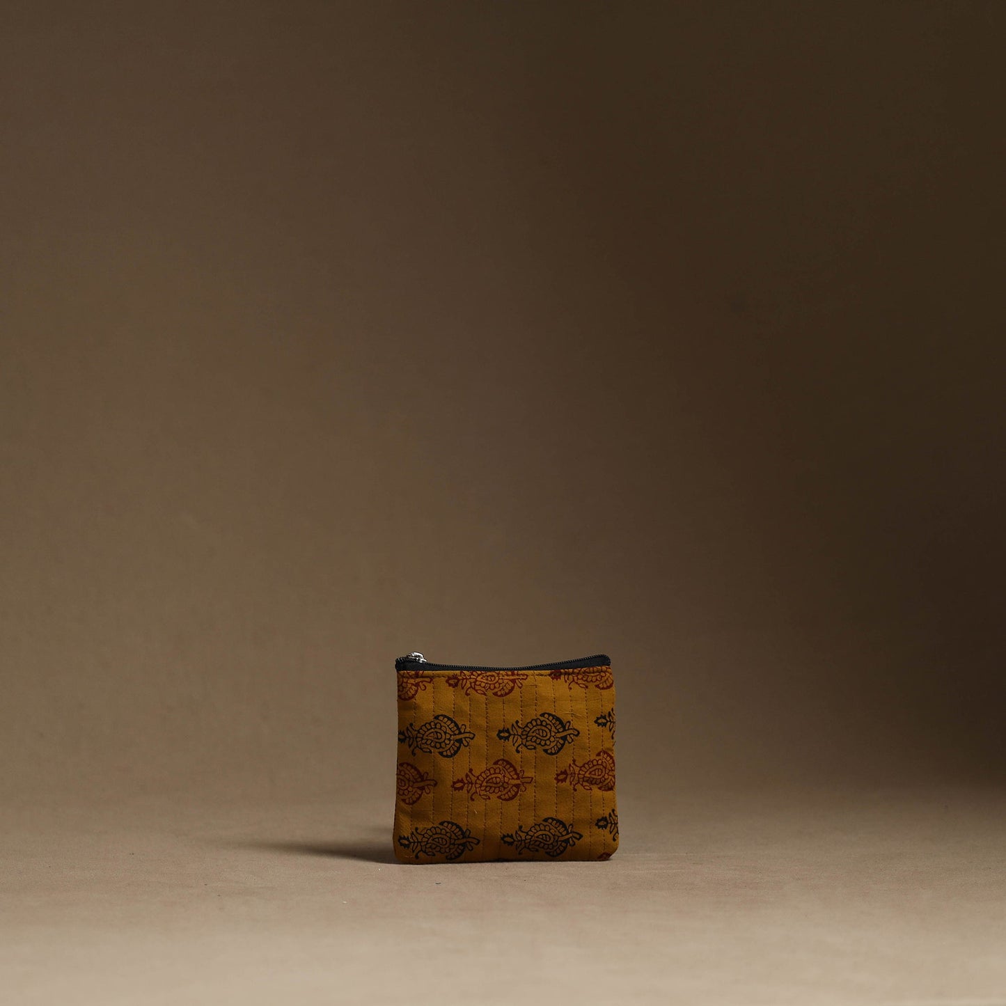Brown - handmade cotton multipurpose utility pouches (set