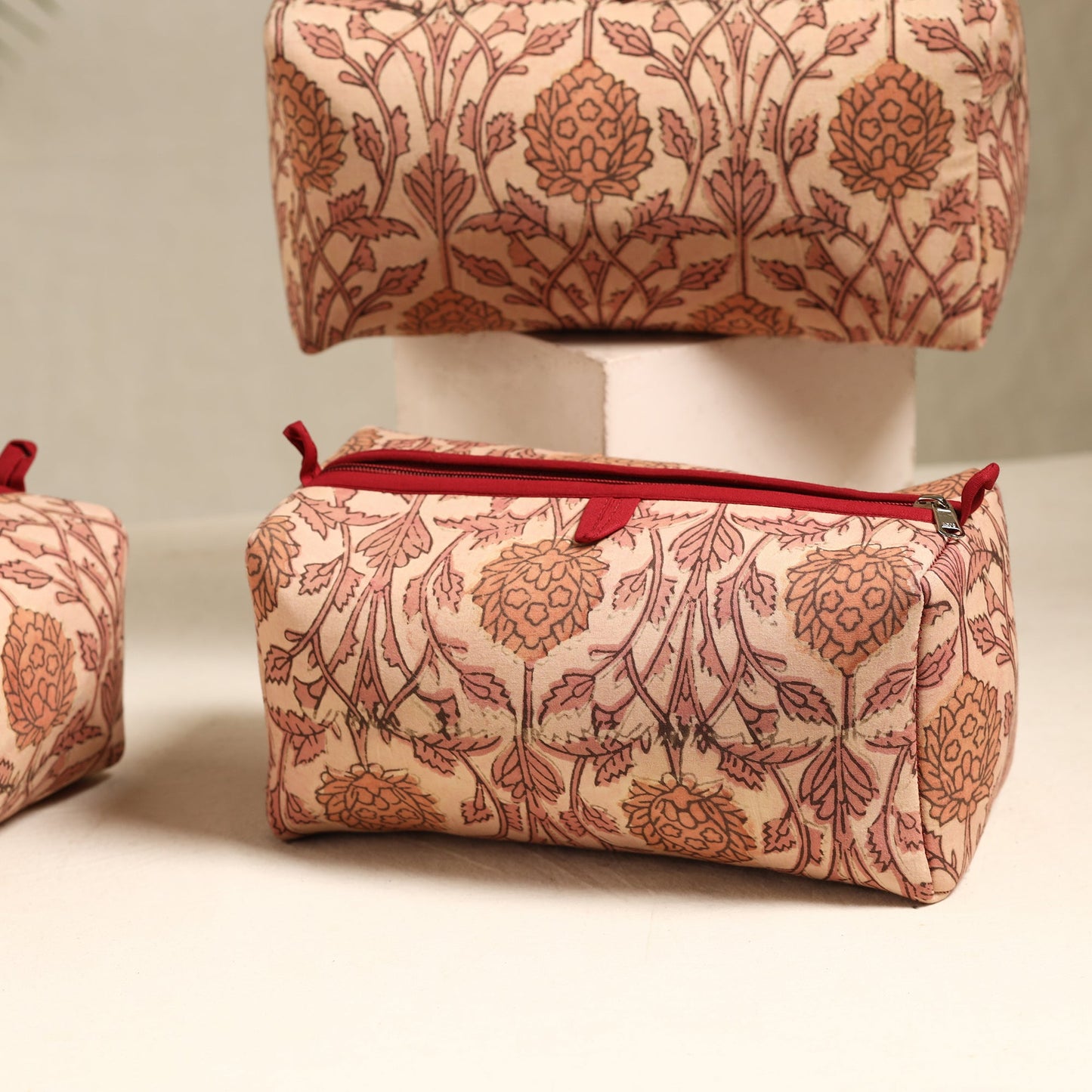 Handmade Cotton Toiletry Bags (Set of 3) 106