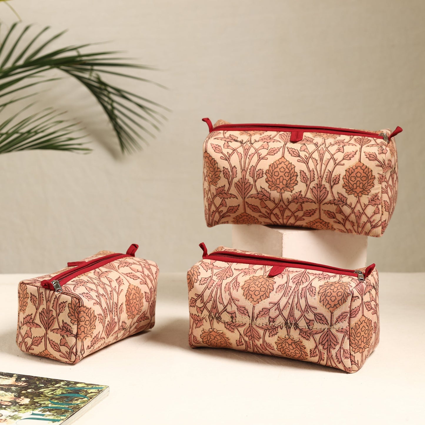 Handmade Cotton Toiletry Bags (Set of 3) 106
