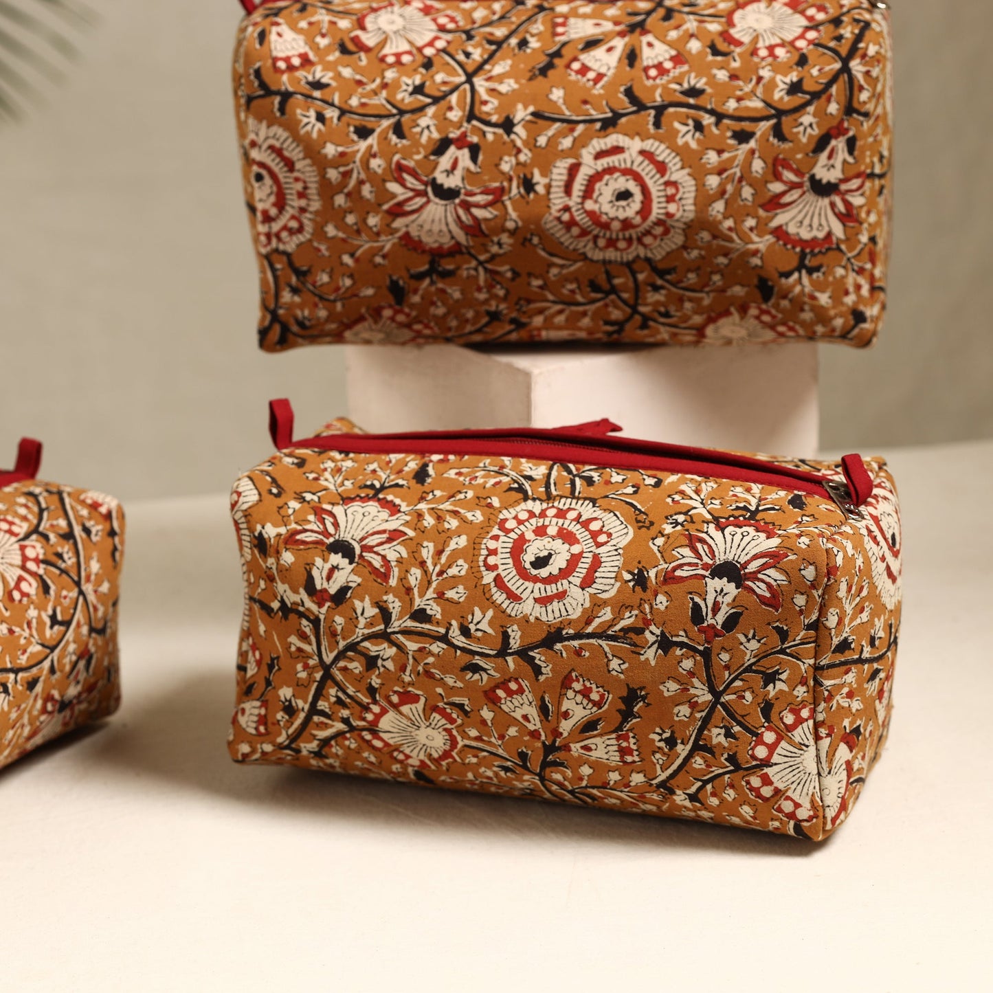 Handmade Cotton Toiletry Bags (Set of 3) 115