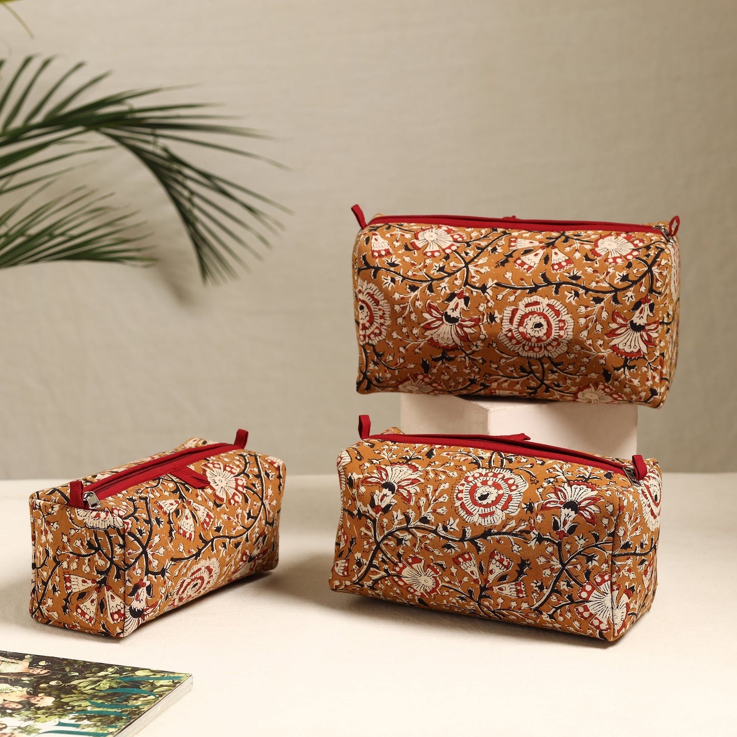 Handmade Cotton Toiletry Bags (Set of 3) 115