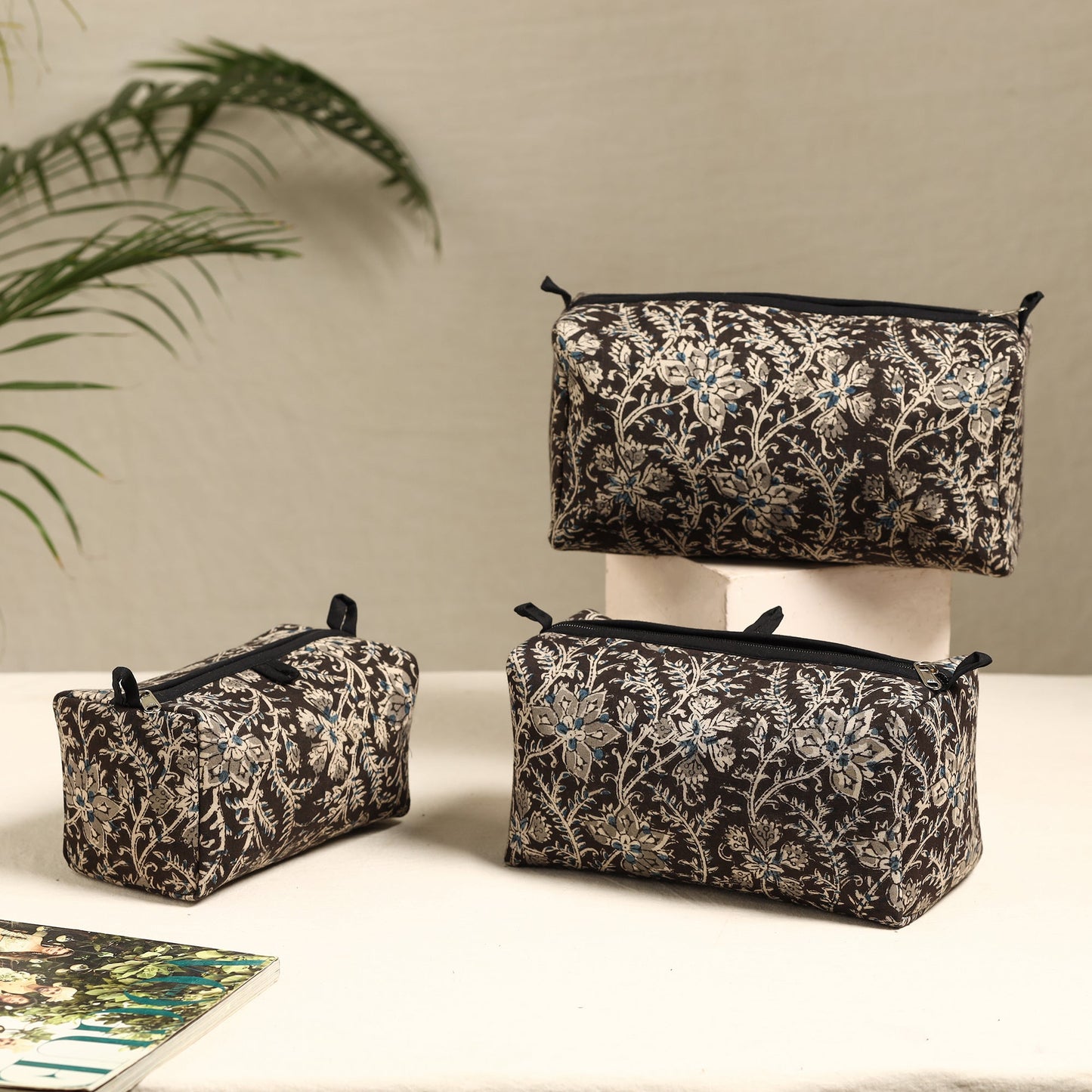 Handmade Cotton Toiletry Bags (Set of 3) 26