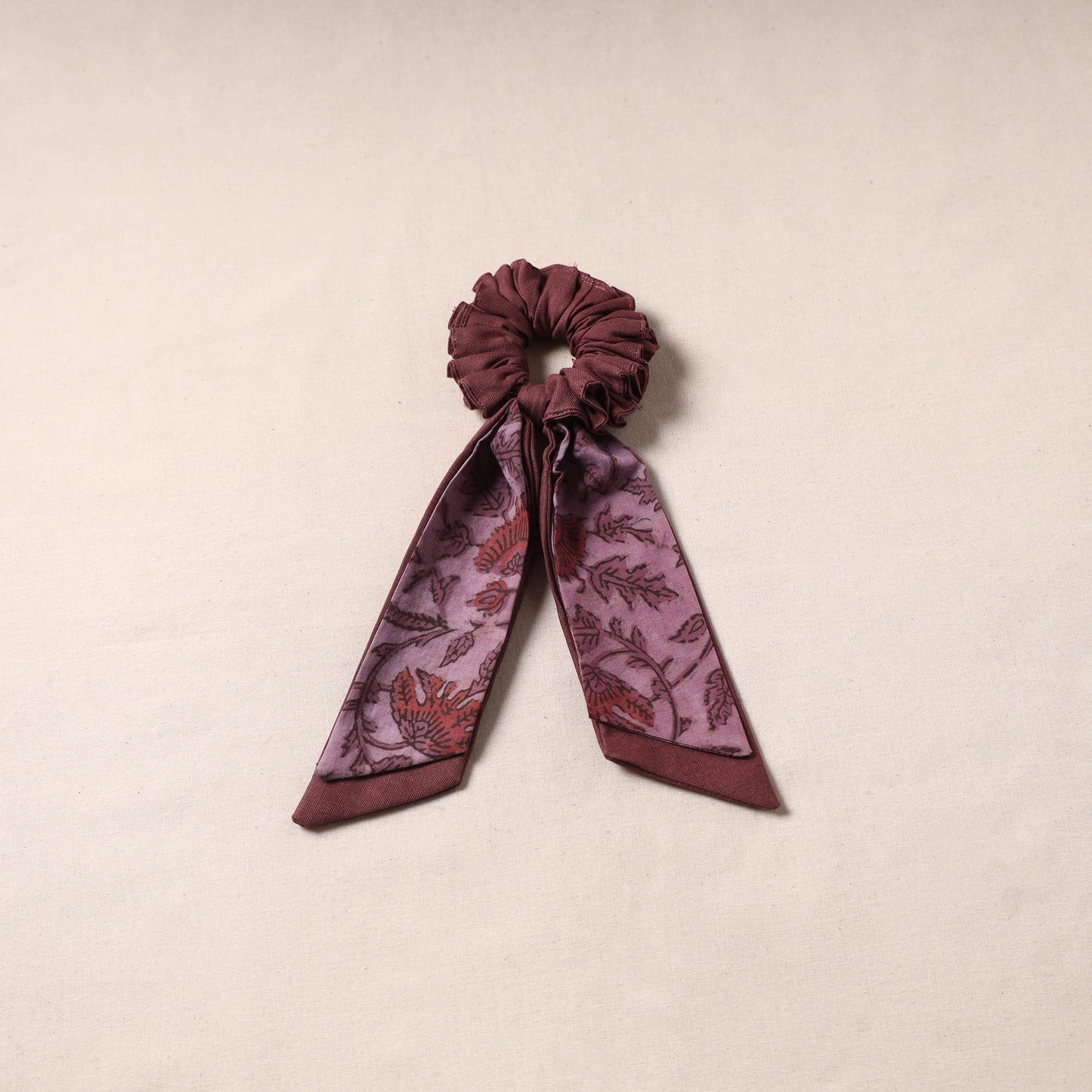 Handmade rubber band/scarf scrunchie 60 - handcrafted