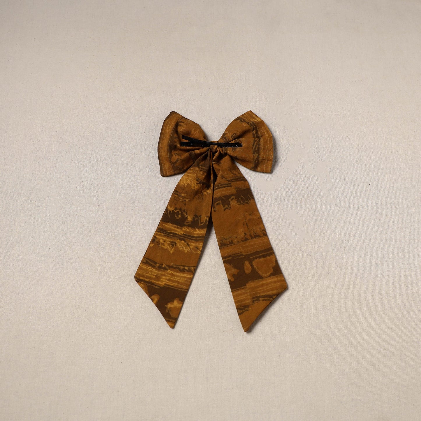 Brown - handmade women’s bow hair clip 111 - handcrafted
