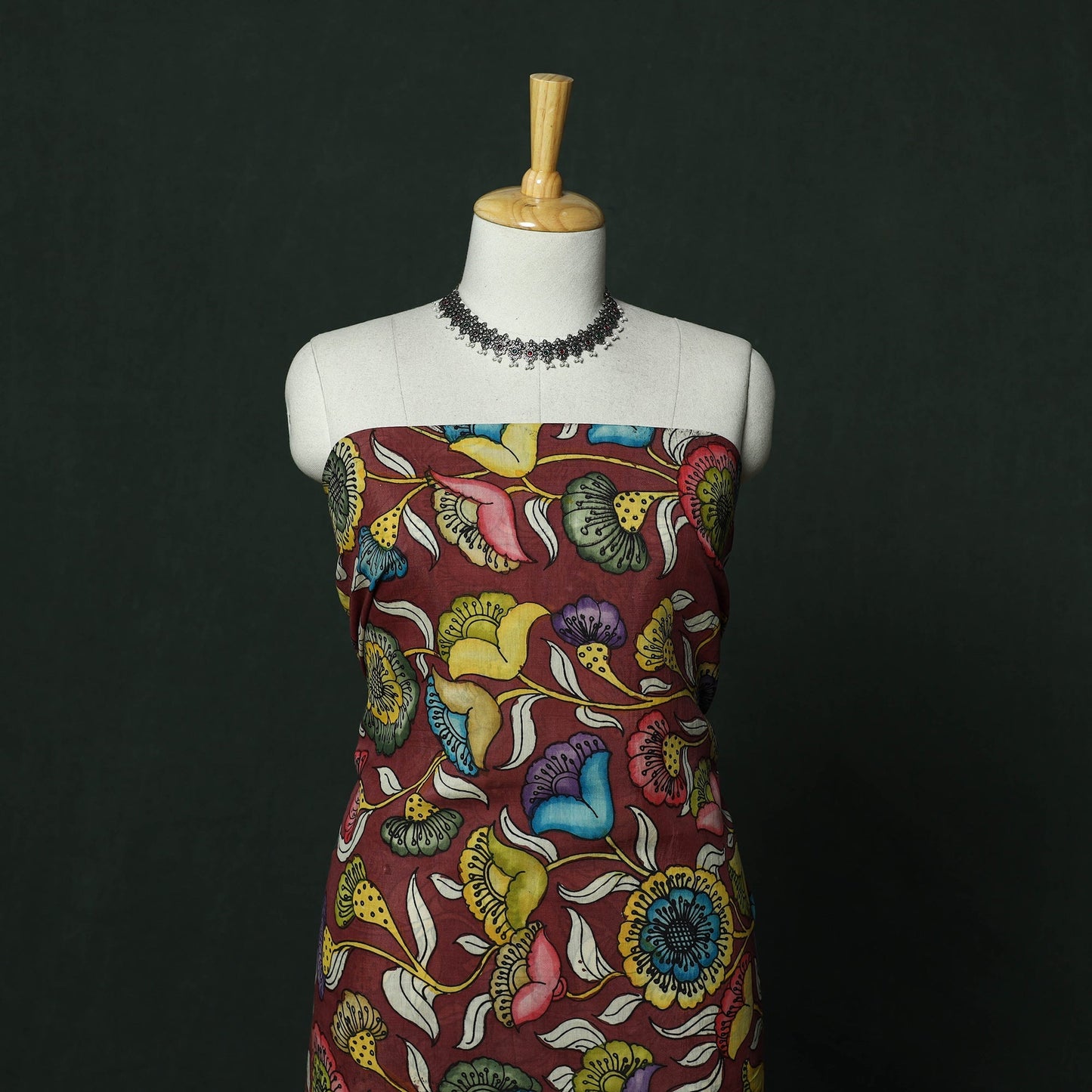 Handpainted srikalahasti pen kalamkari silk cotton 2pc