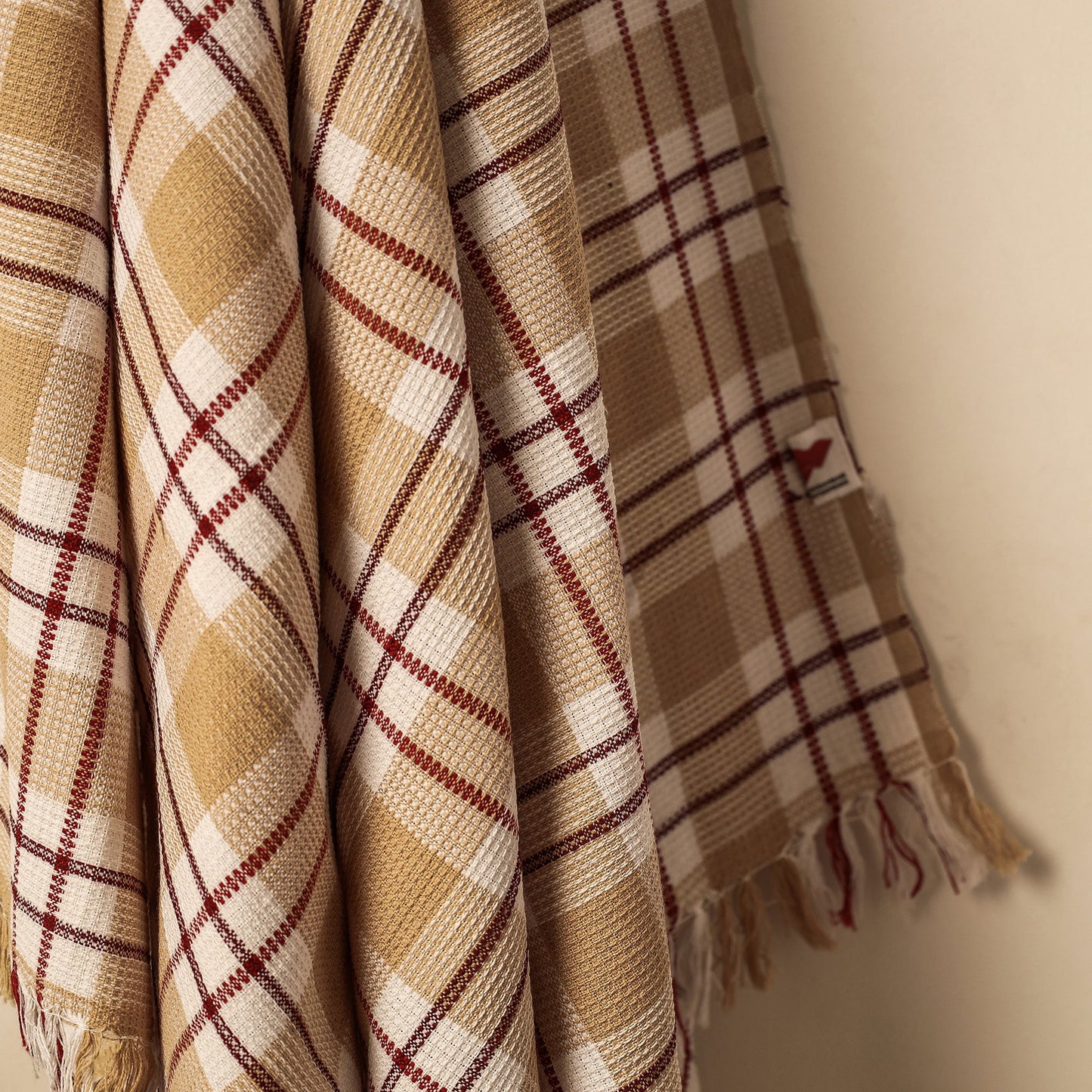 Honeycomb Handloom Cotton Bath Towel From Dehradun