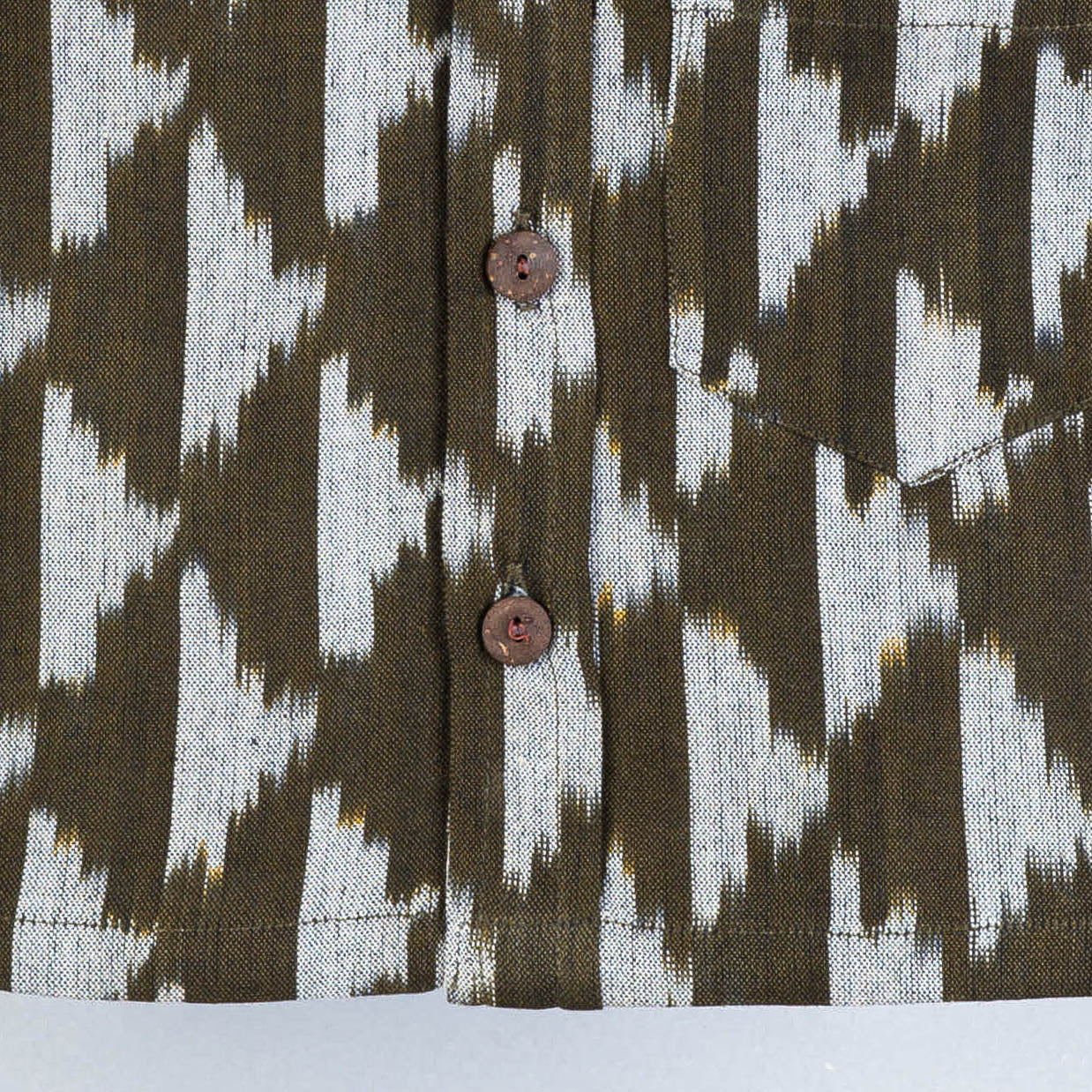 Buy Ikat Weave Cotton Half-Sleeve Kids Shirt