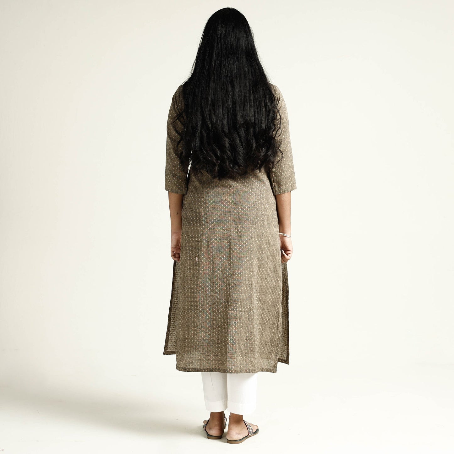 Buy Jacquard Cotton Long Kurta Online l iTokri.com