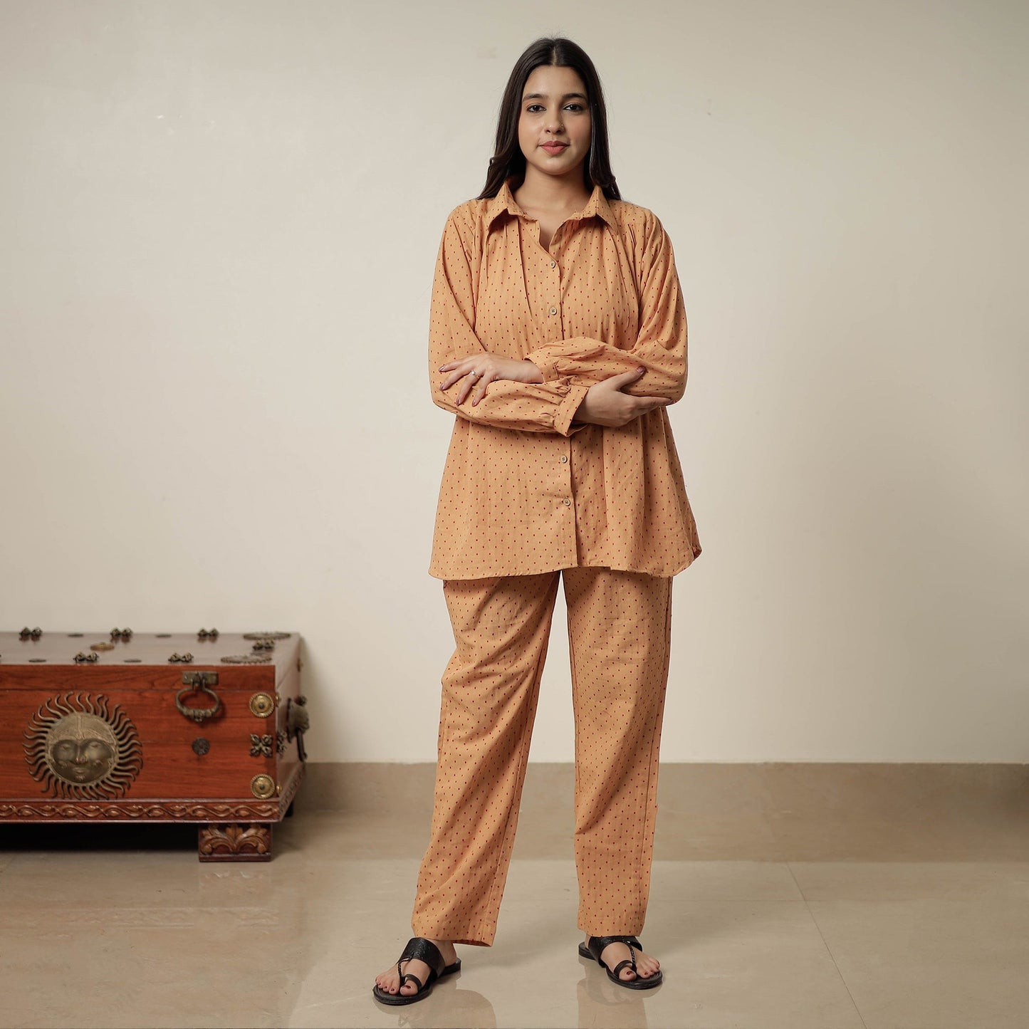 Jacquard Cotton Co-Ord Set 03